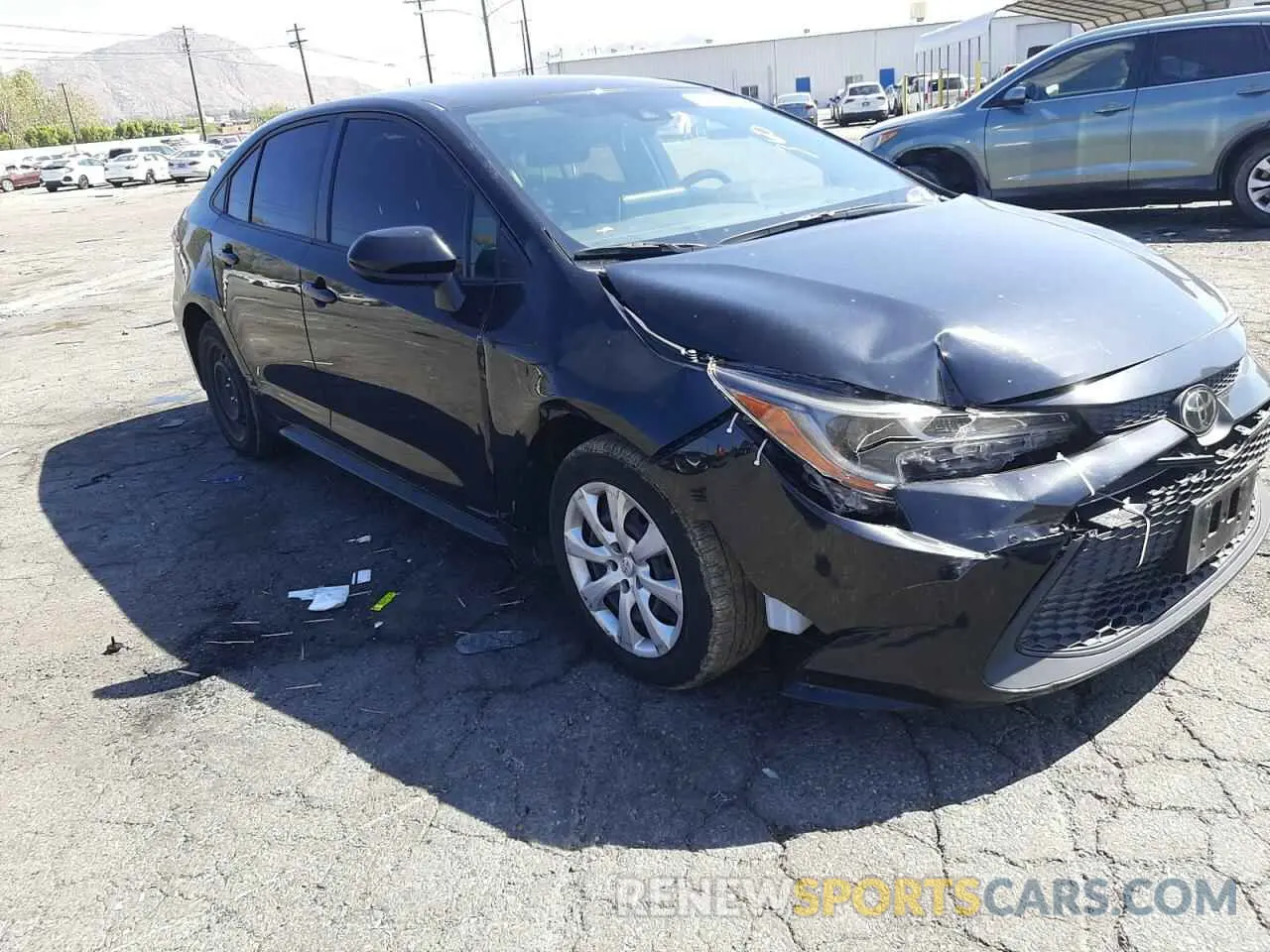 1 Photograph of a damaged car JTDEPRAE5LJ093550 TOYOTA COROLLA 2020