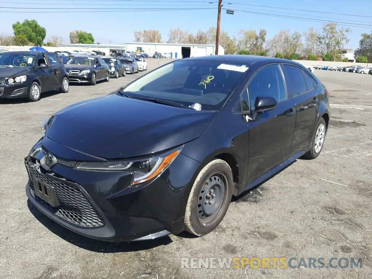 2 Photograph of a damaged car JTDEPRAE5LJ093550 TOYOTA COROLLA 2020