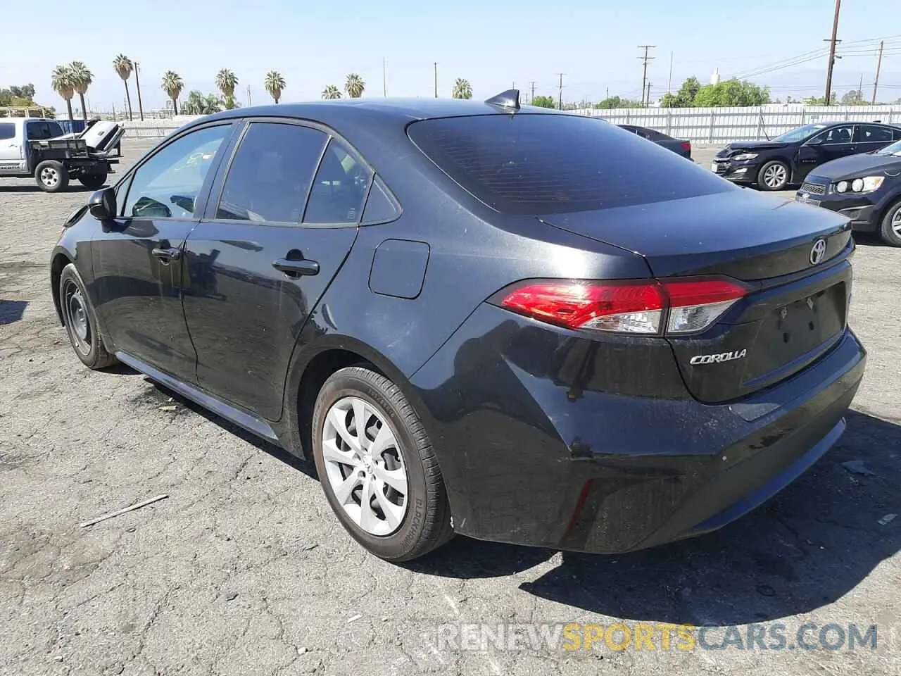 3 Photograph of a damaged car JTDEPRAE5LJ093550 TOYOTA COROLLA 2020