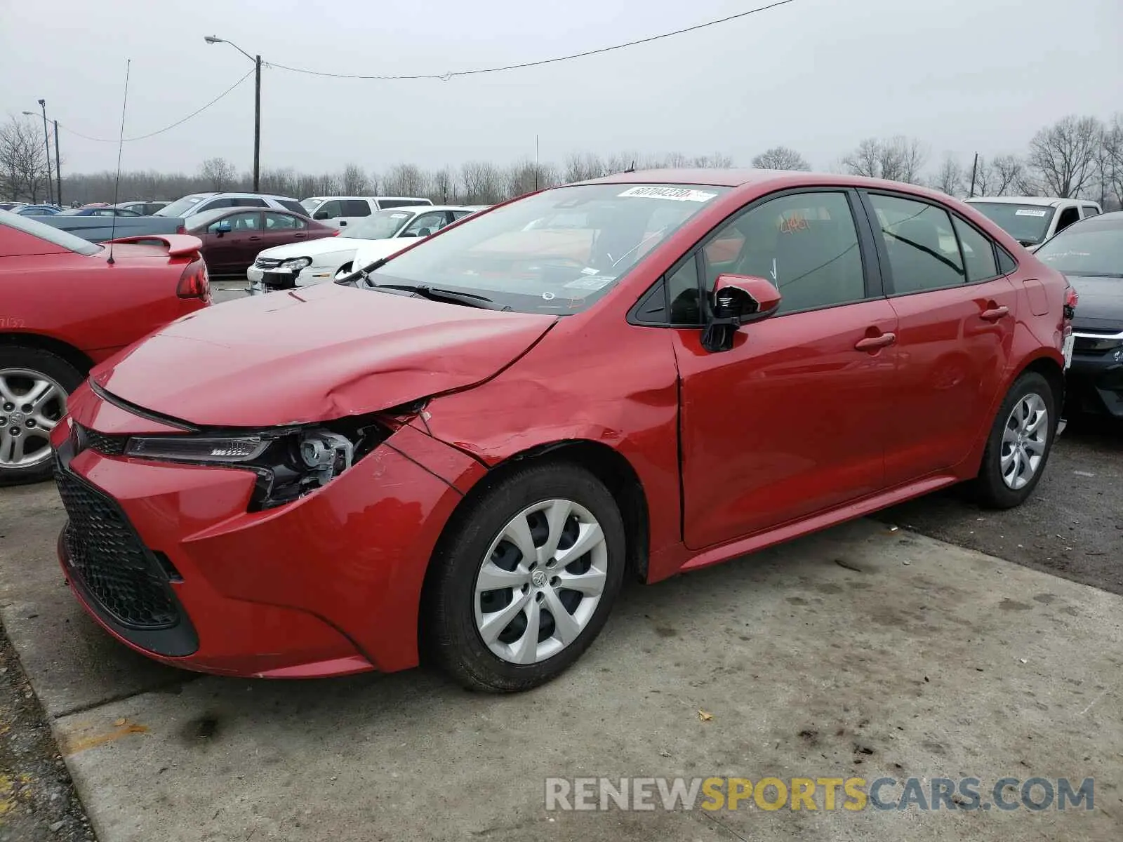 2 Photograph of a damaged car JTDEPRAE5LJ096982 TOYOTA COROLLA 2020