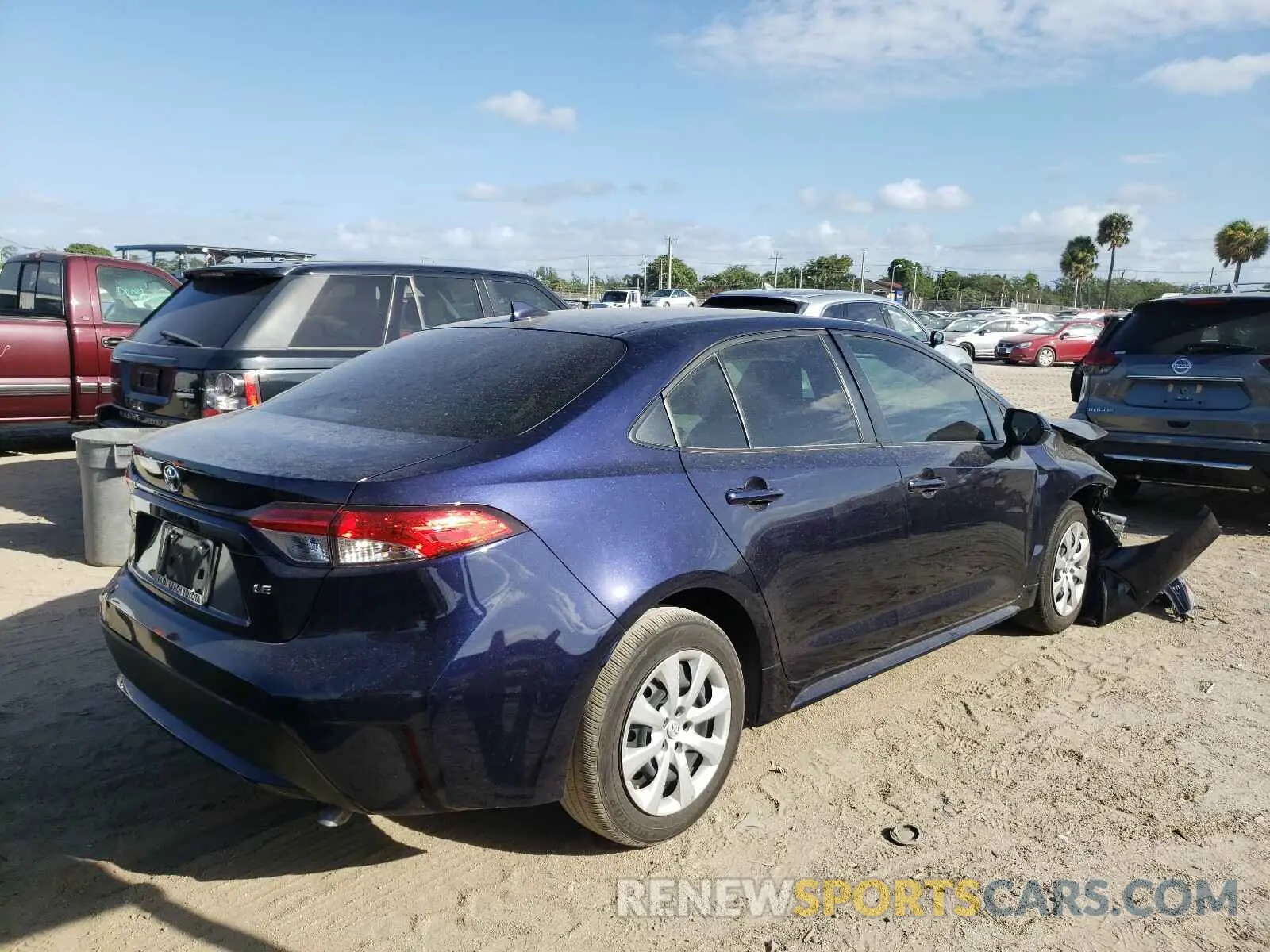 4 Photograph of a damaged car JTDEPRAE5LJ099414 TOYOTA COROLLA 2020