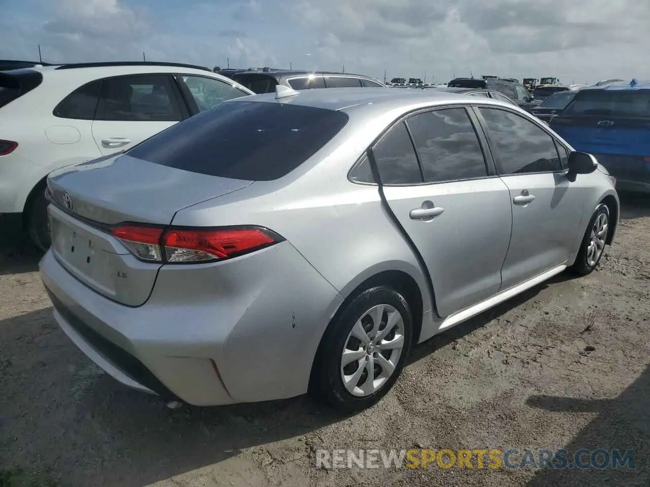3 Photograph of a damaged car JTDEPRAE5LJ101839 TOYOTA COROLLA 2020