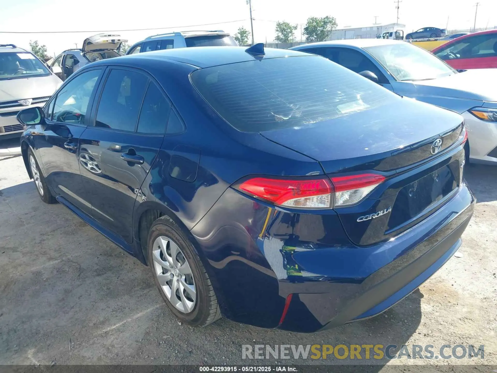 3 Фотография поврежденного автомобиля JTDEPRAE5LJ106605 TOYOTA COROLLA 2020