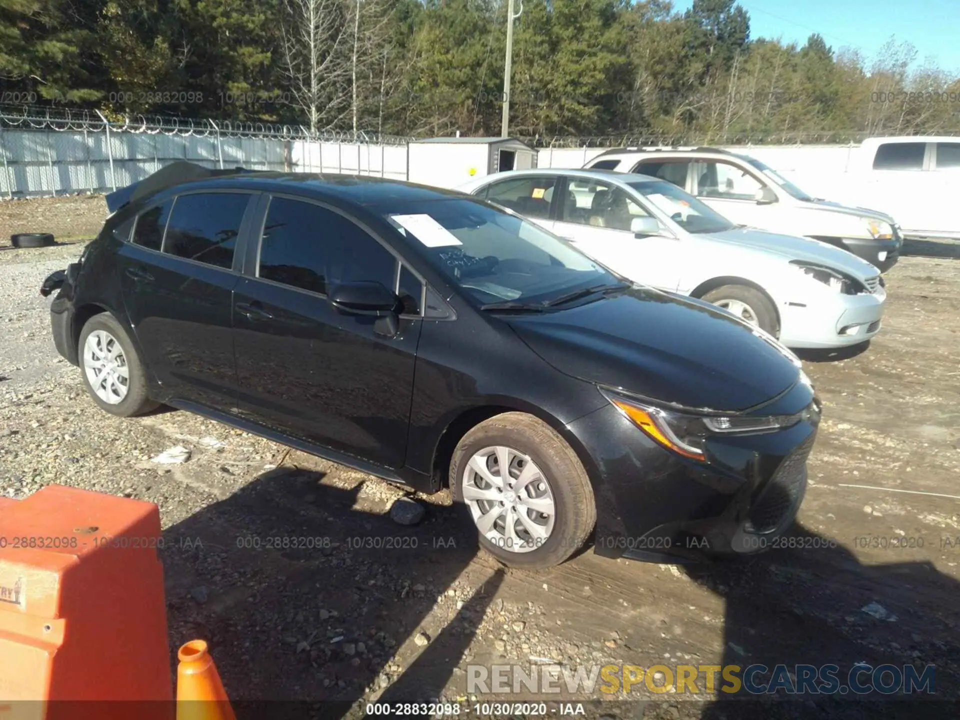 1 Photograph of a damaged car JTDEPRAE6LJ007355 TOYOTA COROLLA 2020