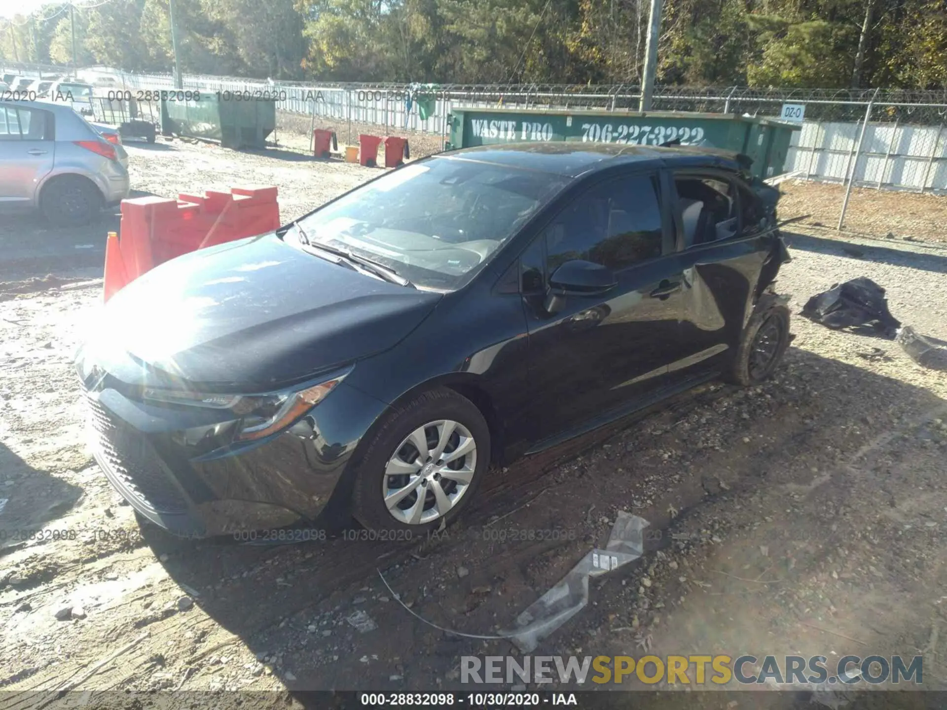 2 Photograph of a damaged car JTDEPRAE6LJ007355 TOYOTA COROLLA 2020