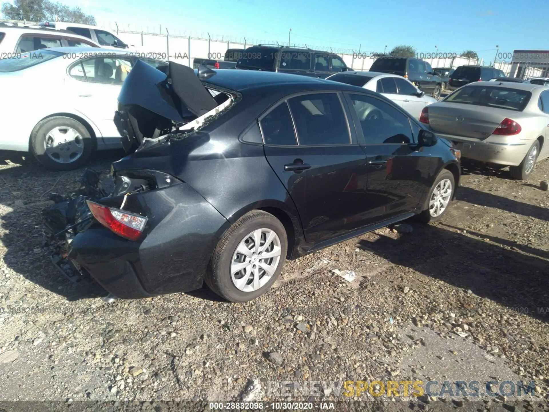 4 Photograph of a damaged car JTDEPRAE6LJ007355 TOYOTA COROLLA 2020