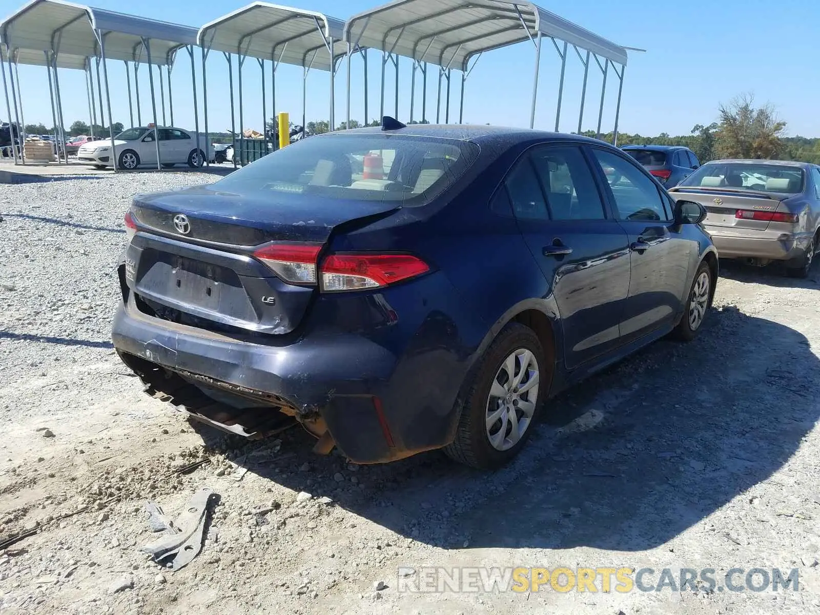 4 Photograph of a damaged car JTDEPRAE6LJ011681 TOYOTA COROLLA 2020