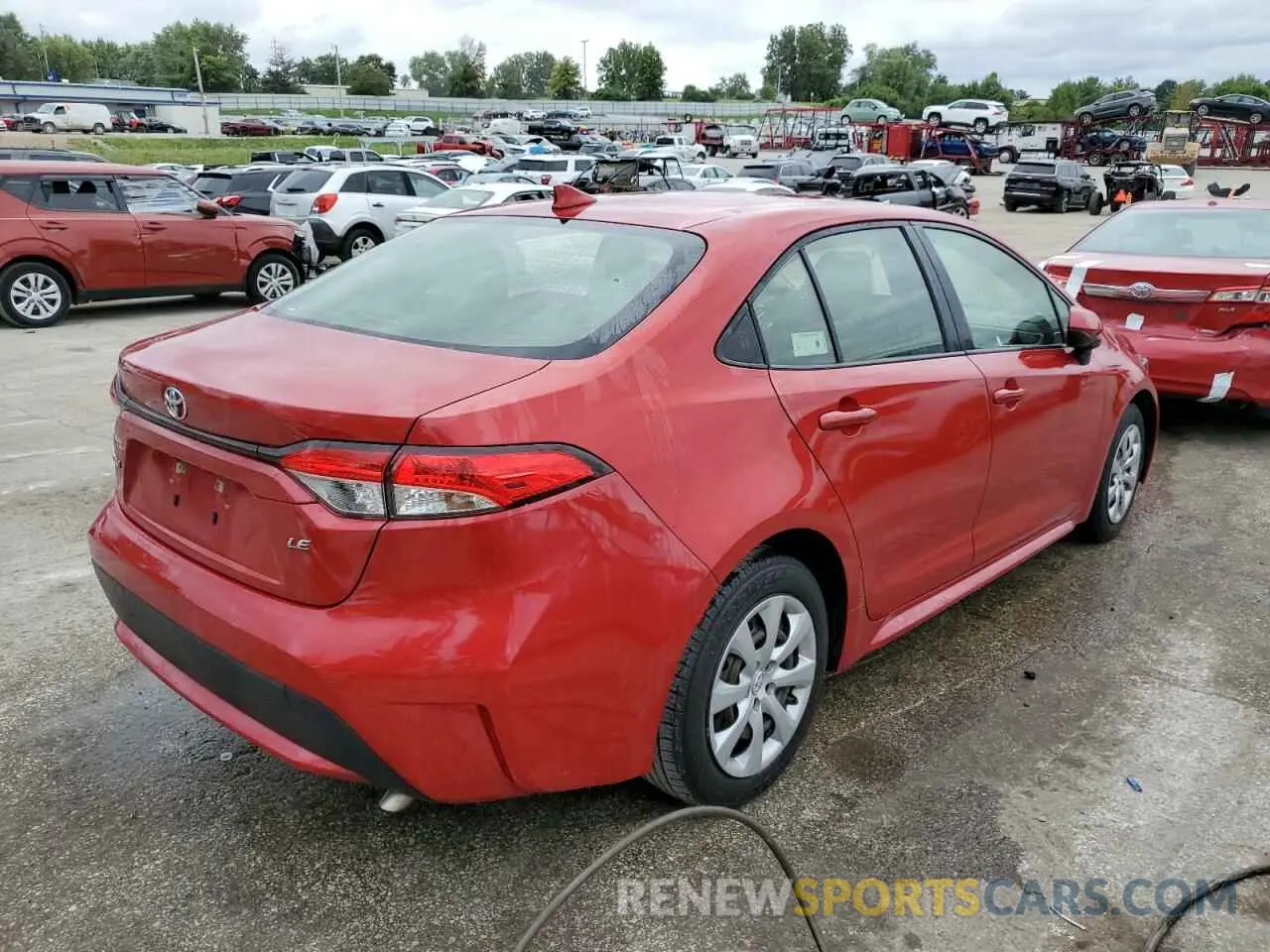 3 Фотография поврежденного автомобиля JTDEPRAE6LJ018419 TOYOTA COROLLA 2020