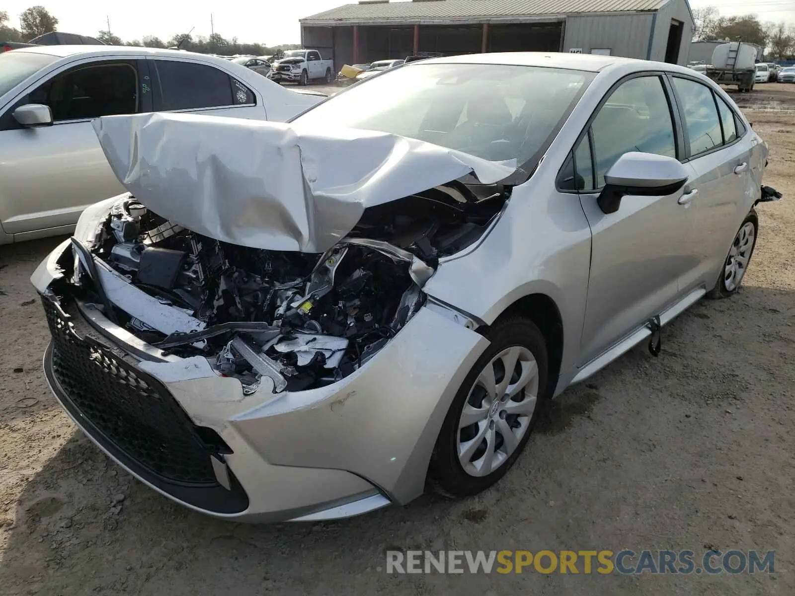 2 Photograph of a damaged car JTDEPRAE6LJ023135 TOYOTA COROLLA 2020