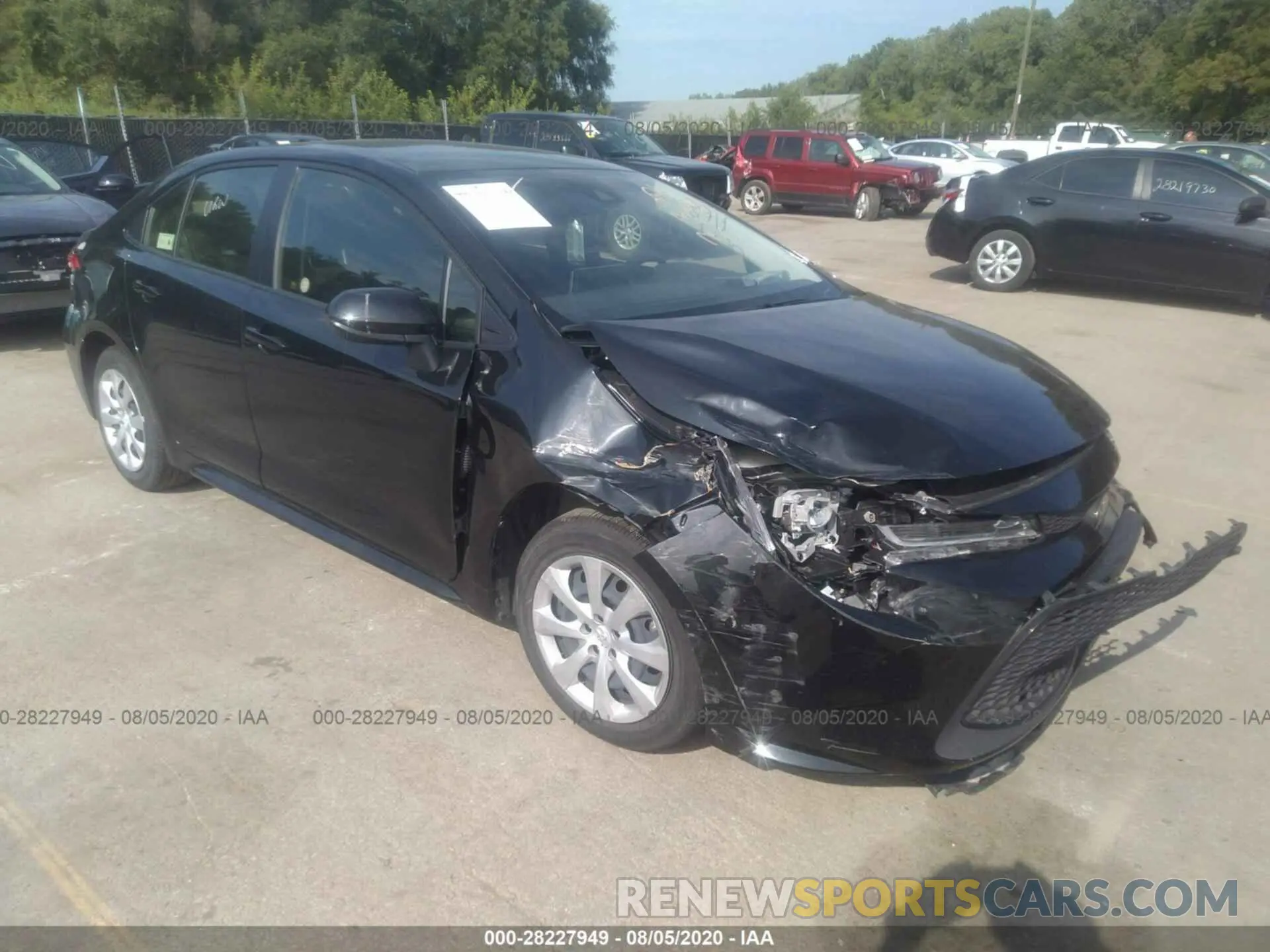 1 Photograph of a damaged car JTDEPRAE6LJ033017 TOYOTA COROLLA 2020