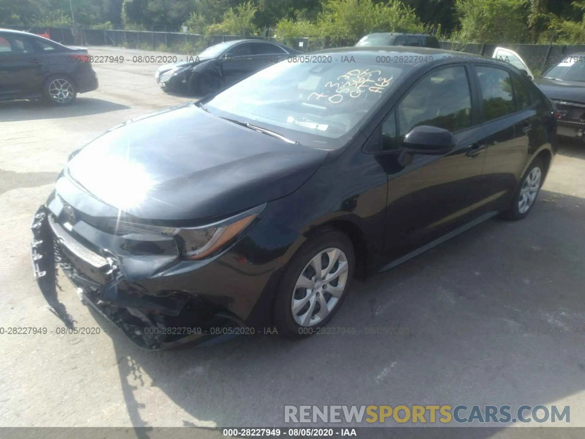 2 Photograph of a damaged car JTDEPRAE6LJ033017 TOYOTA COROLLA 2020