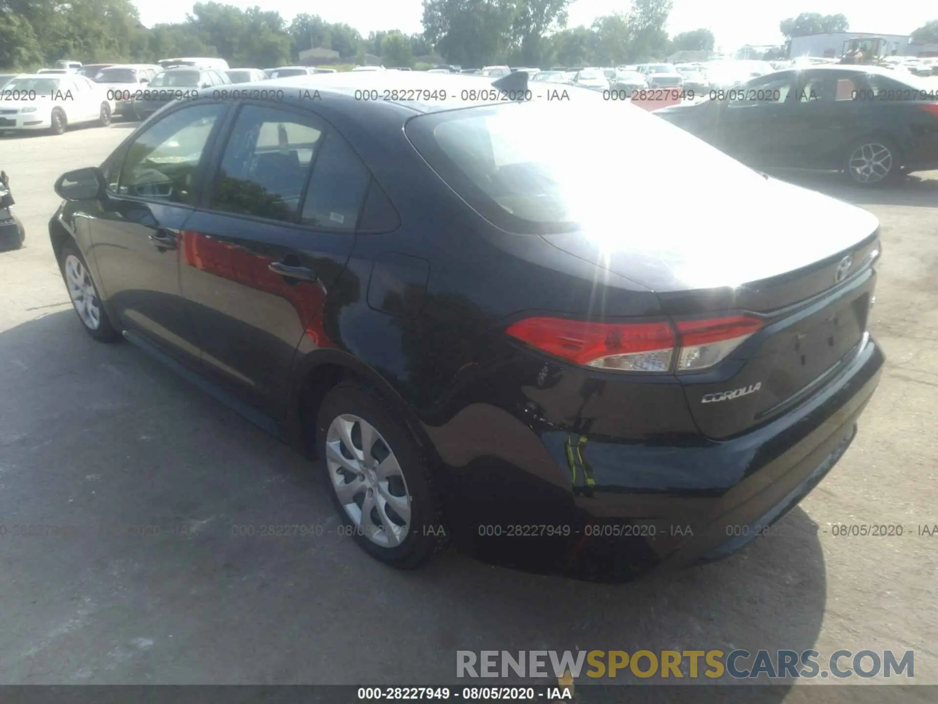 3 Photograph of a damaged car JTDEPRAE6LJ033017 TOYOTA COROLLA 2020