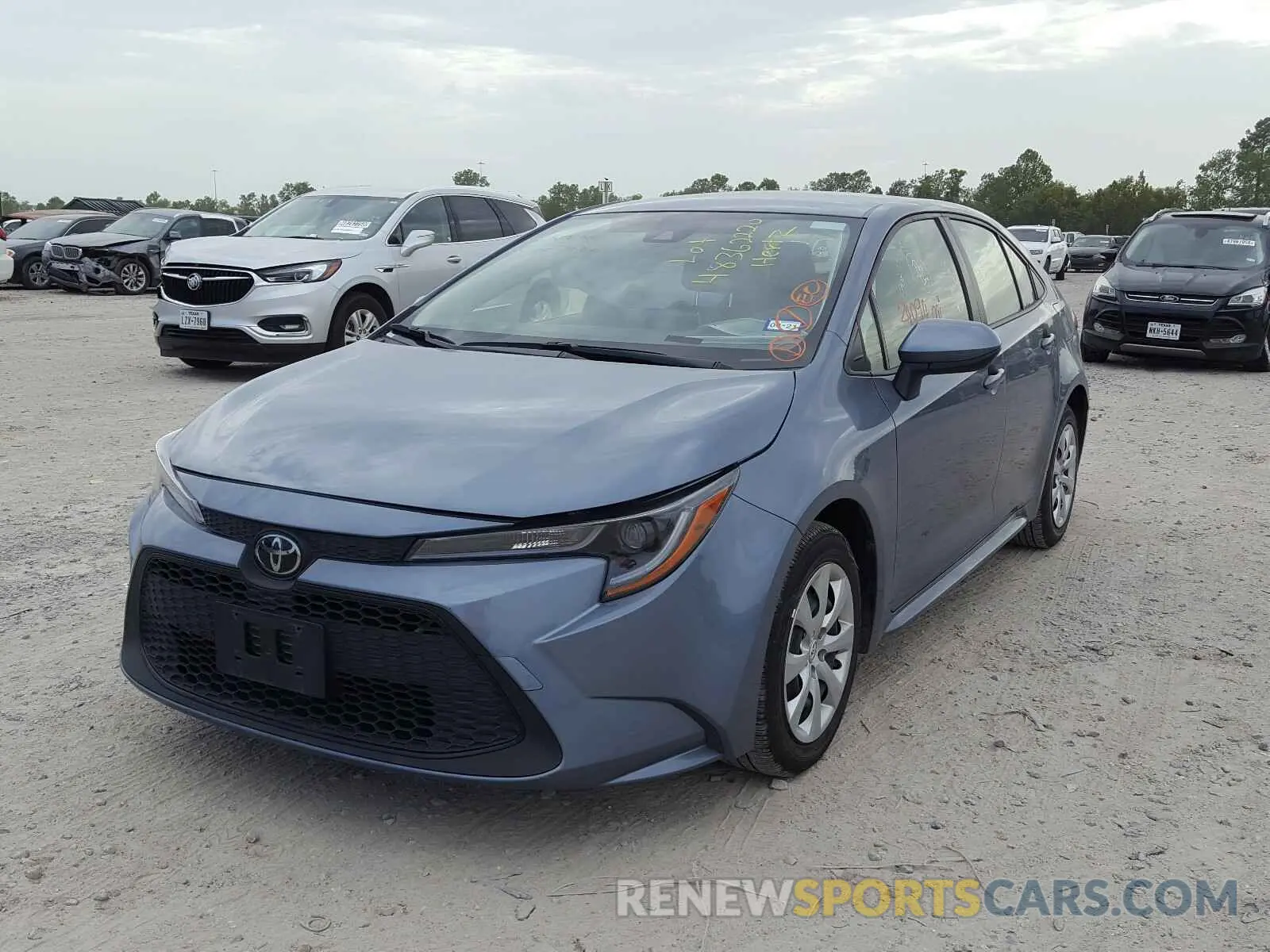 2 Photograph of a damaged car JTDEPRAE6LJ033809 TOYOTA COROLLA 2020