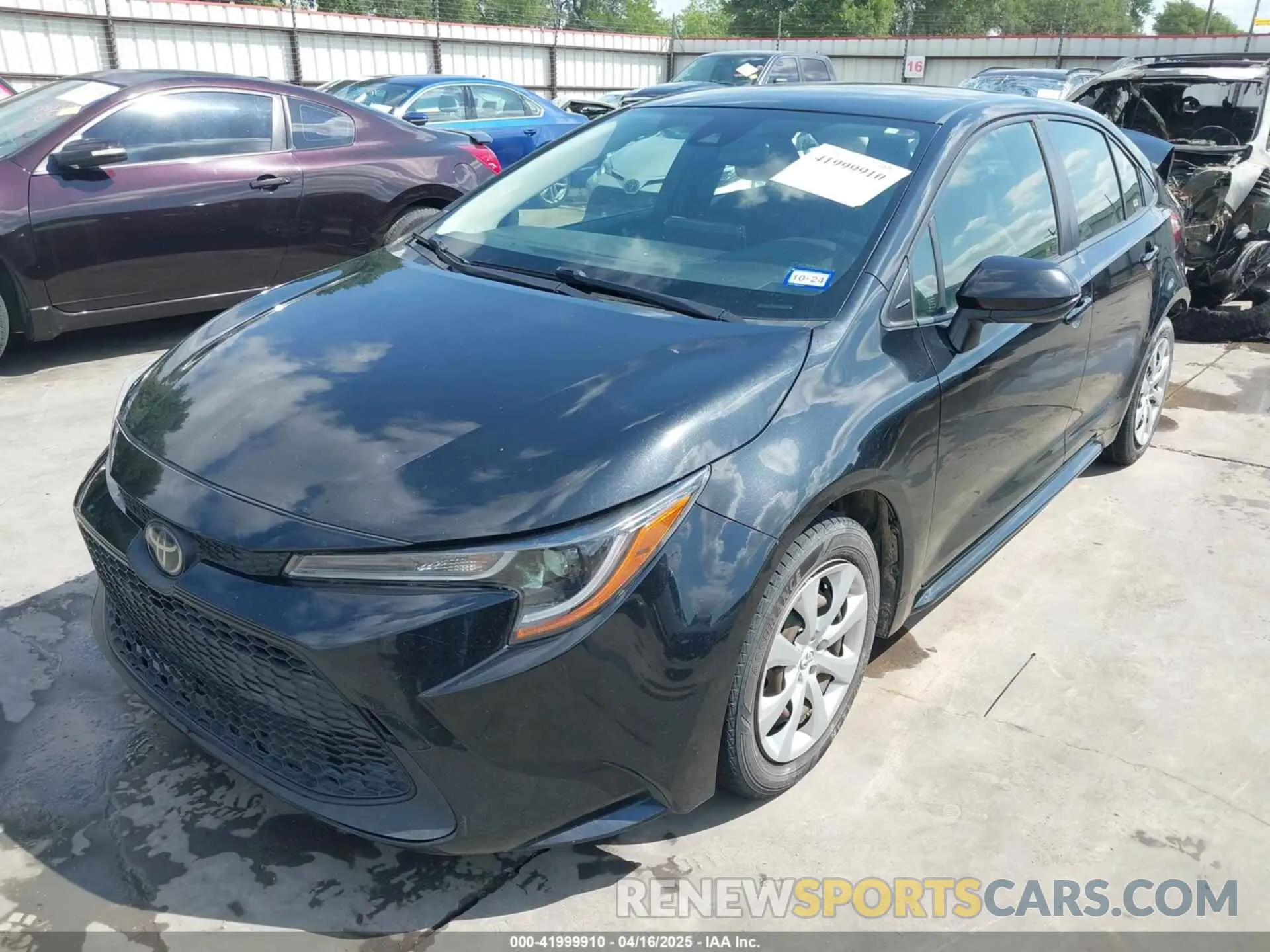 2 Photograph of a damaged car JTDEPRAE6LJ035995 TOYOTA COROLLA 2020