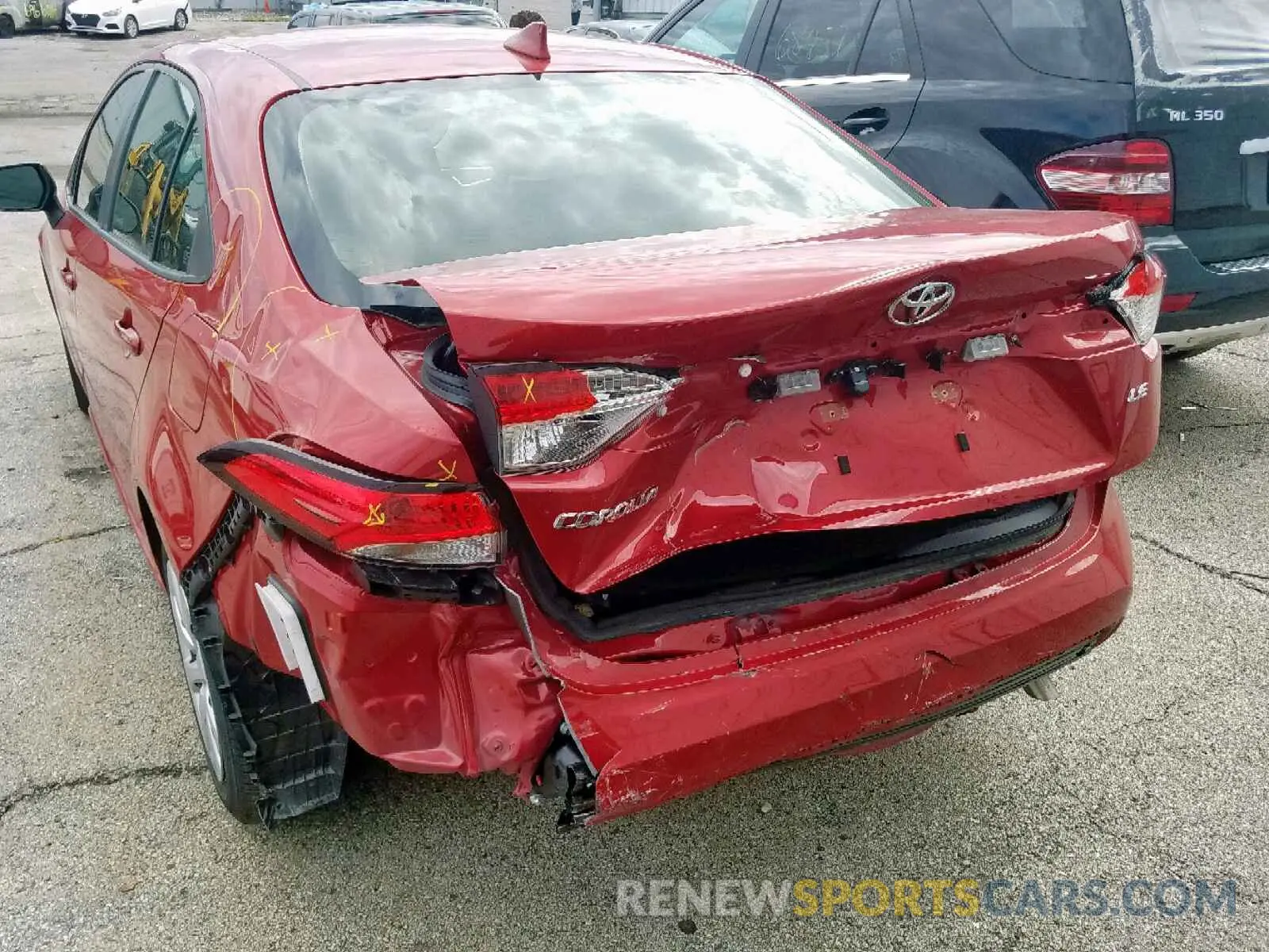 3 Фотография поврежденного автомобиля JTDEPRAE6LJ045670 TOYOTA COROLLA 2020