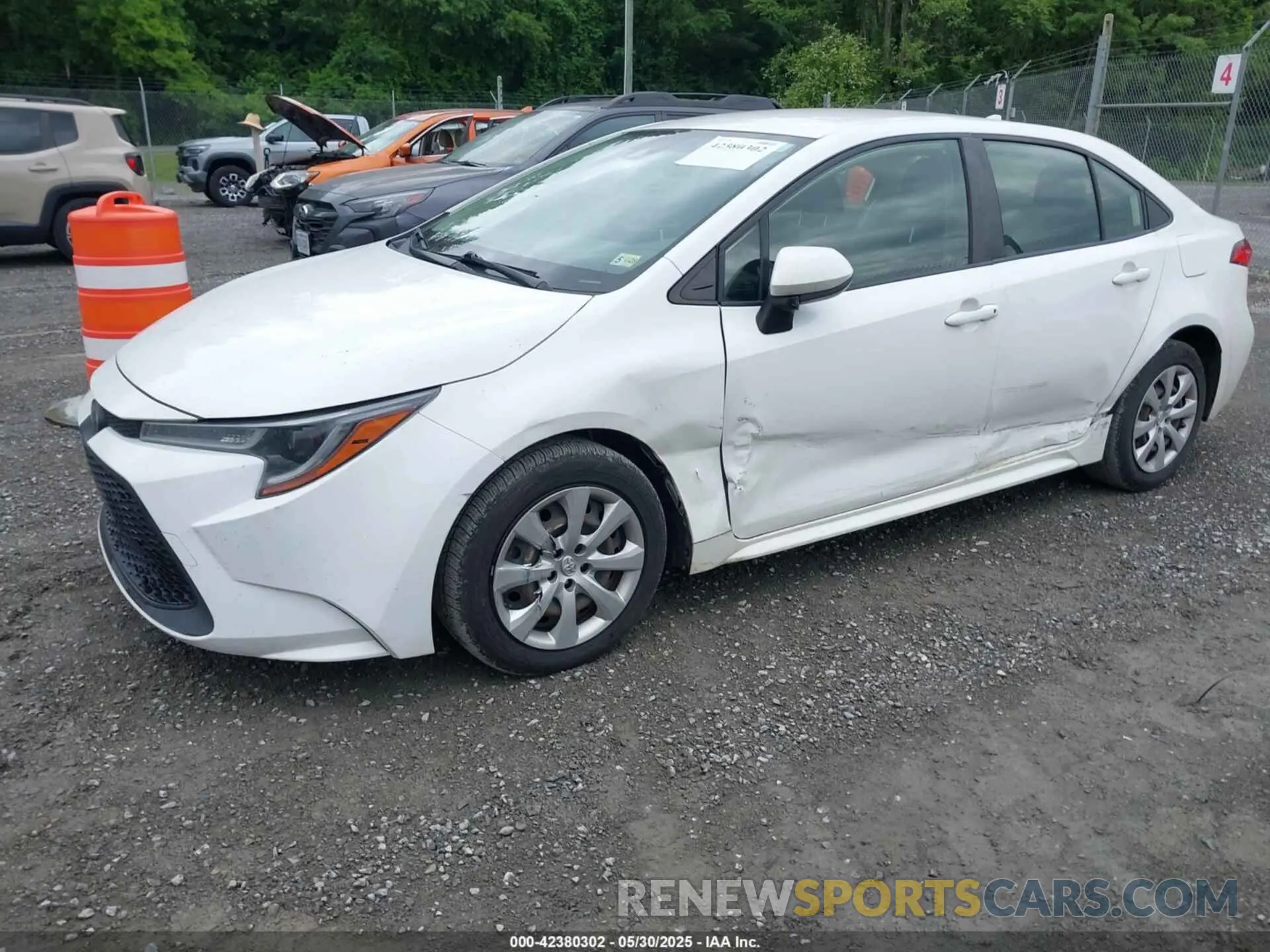 2 Фотография поврежденного автомобиля JTDEPRAE6LJ046141 TOYOTA COROLLA 2020