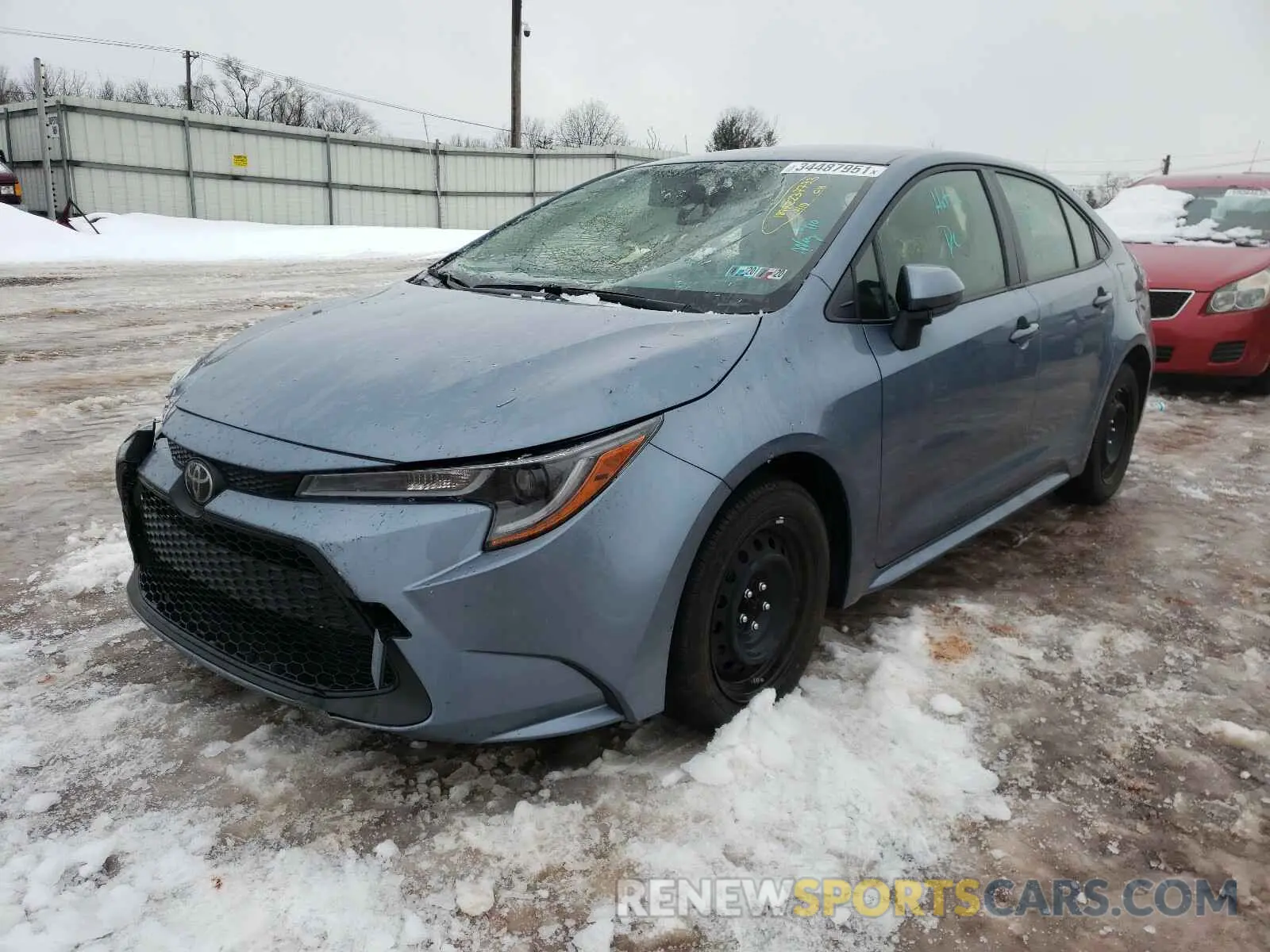2 Photograph of a damaged car JTDEPRAE6LJ047404 TOYOTA COROLLA 2020