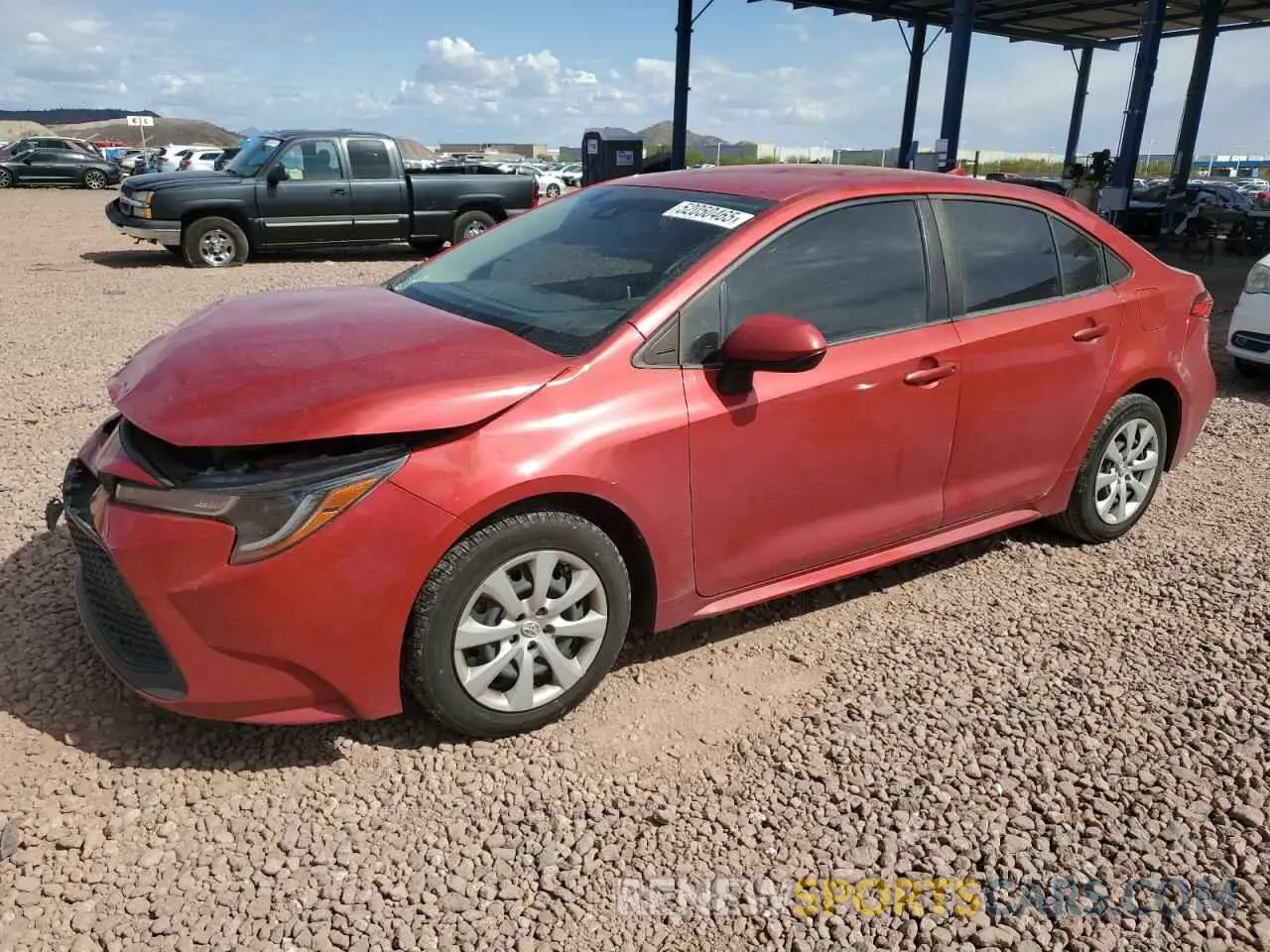 1 Фотография поврежденного автомобиля JTDEPRAE6LJ048603 TOYOTA COROLLA 2020