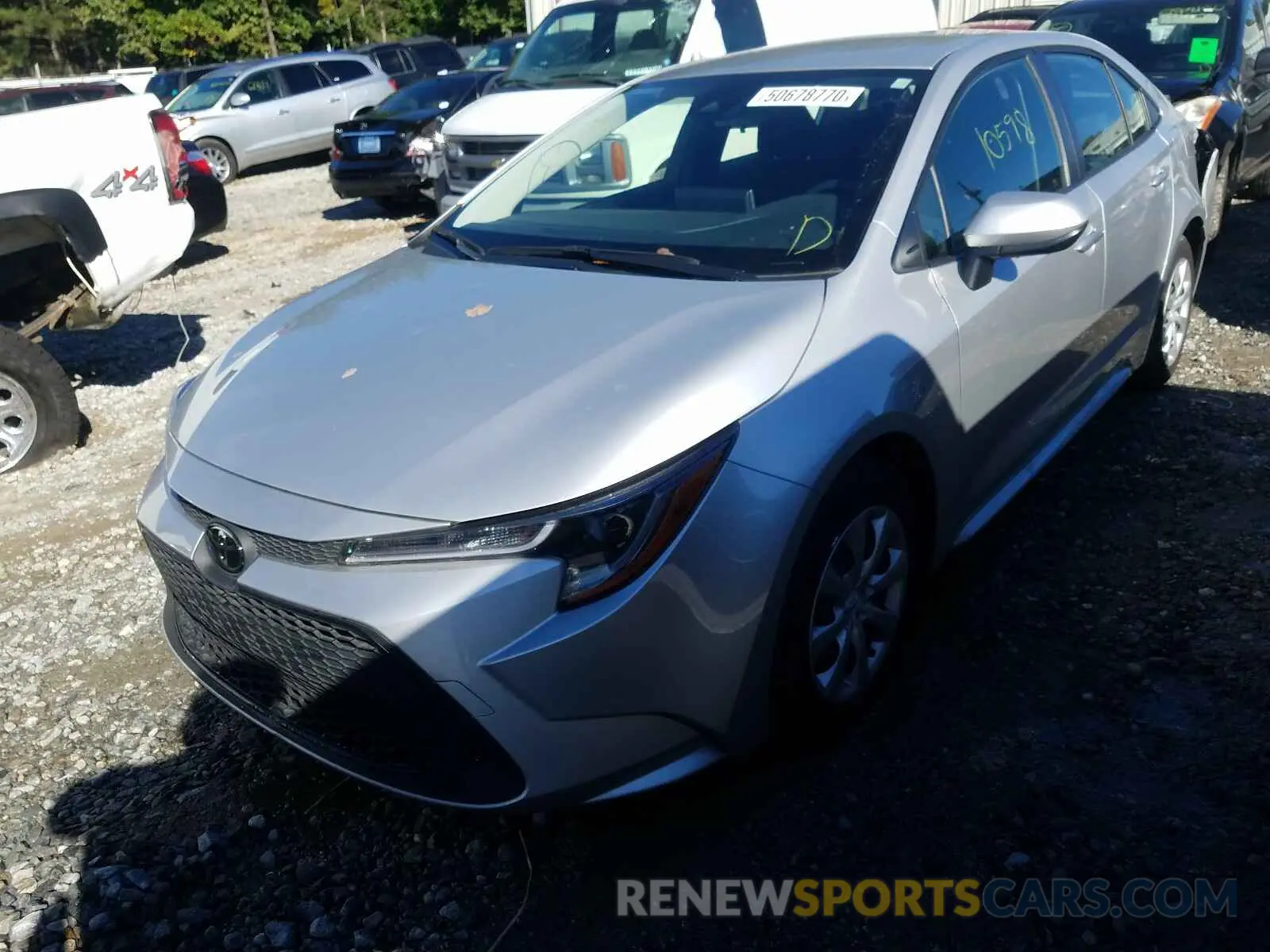 2 Photograph of a damaged car JTDEPRAE6LJ049184 TOYOTA COROLLA 2020