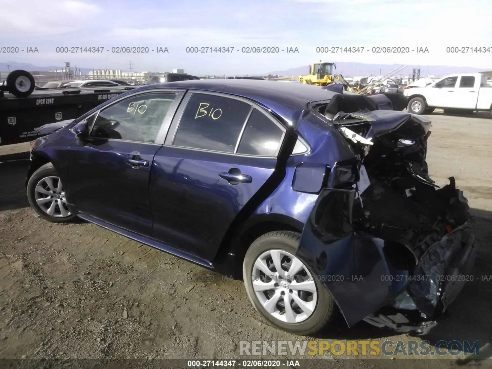 3 Photograph of a damaged car JTDEPRAE6LJ049959 TOYOTA COROLLA 2020