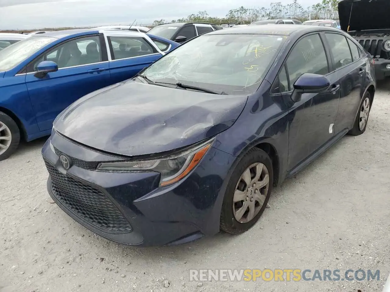 1 Photograph of a damaged car JTDEPRAE6LJ050139 TOYOTA COROLLA 2020