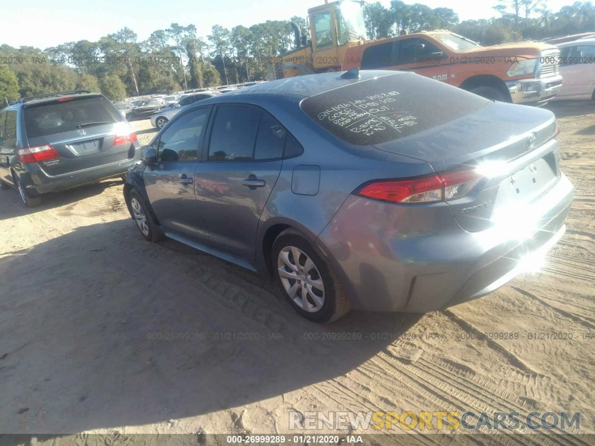 3 Photograph of a damaged car JTDEPRAE6LJ054367 TOYOTA COROLLA 2020