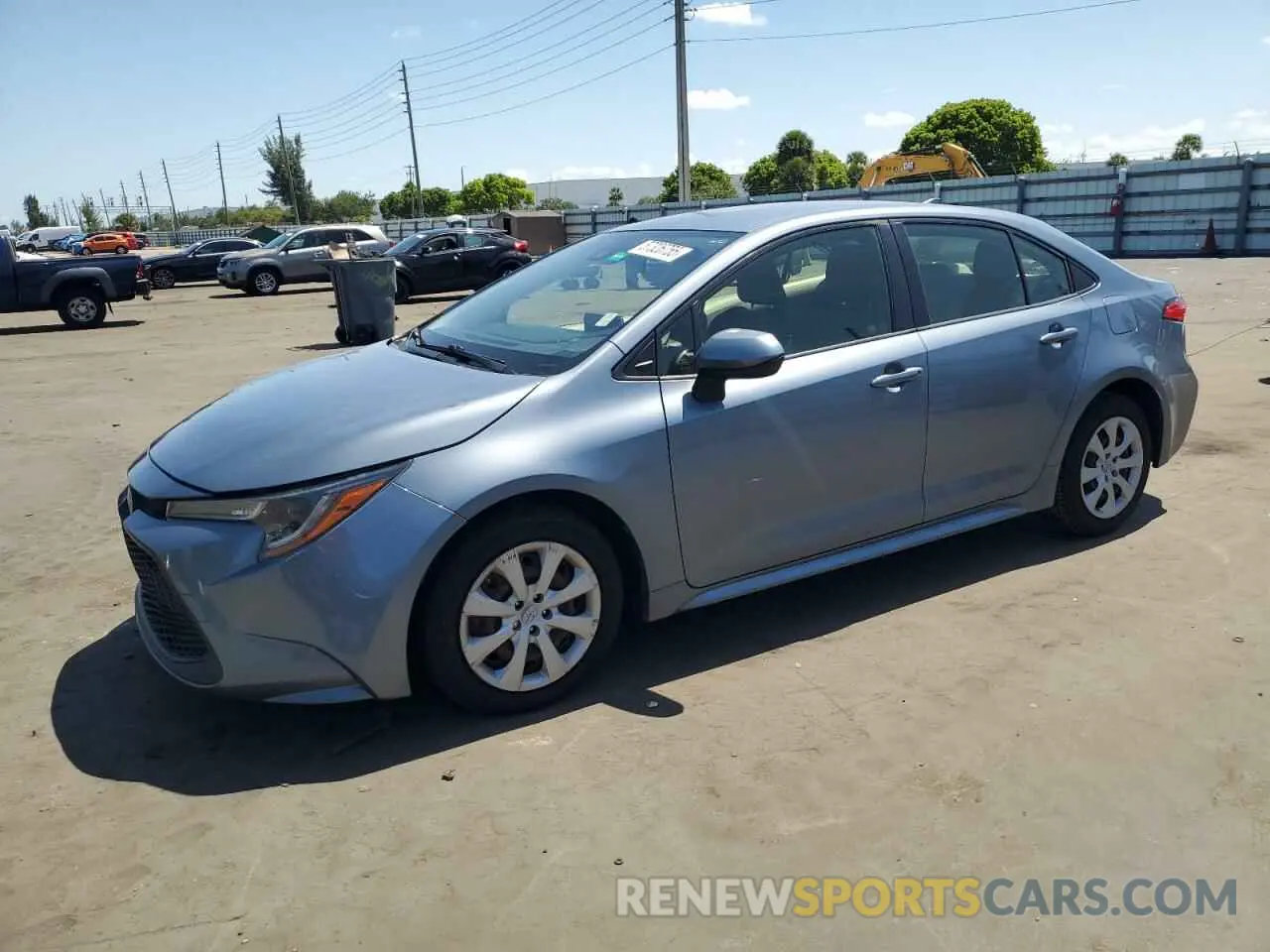 1 Photograph of a damaged car JTDEPRAE6LJ054904 TOYOTA COROLLA 2020