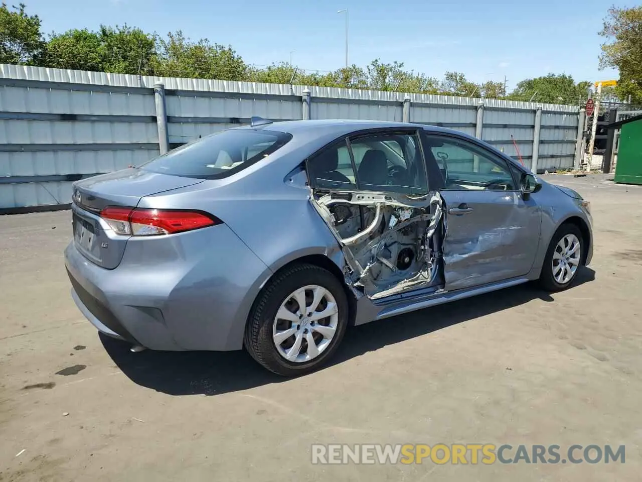 3 Photograph of a damaged car JTDEPRAE6LJ054904 TOYOTA COROLLA 2020