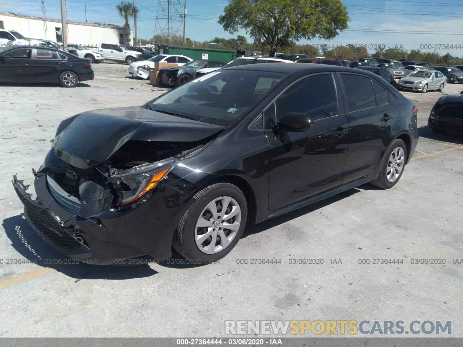 2 Photograph of a damaged car JTDEPRAE6LJ060685 TOYOTA COROLLA 2020