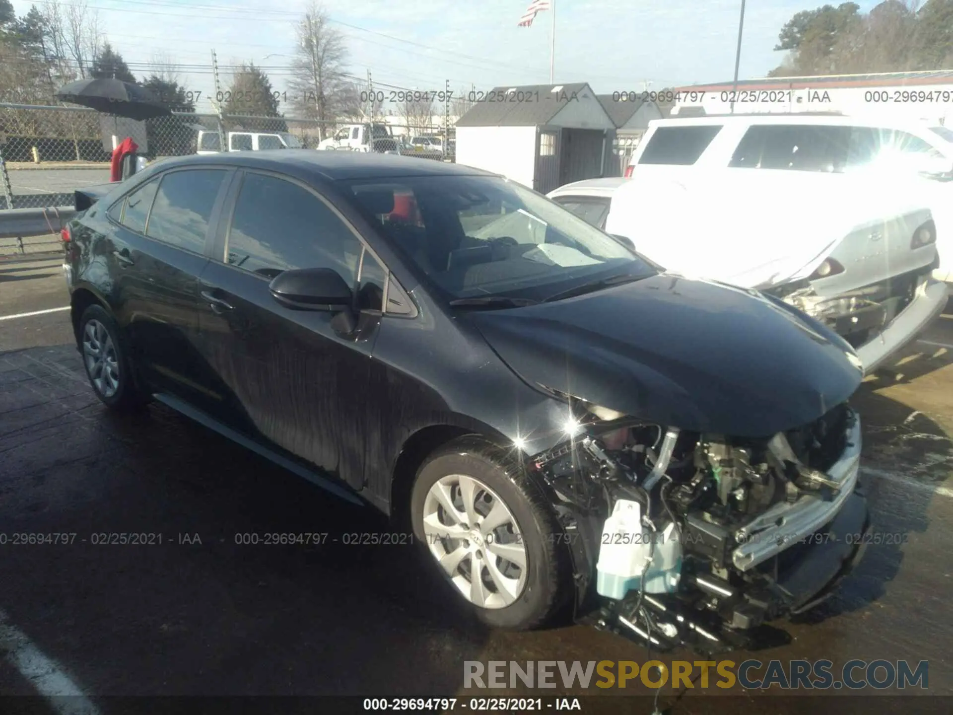 1 Photograph of a damaged car JTDEPRAE6LJ065000 TOYOTA COROLLA 2020