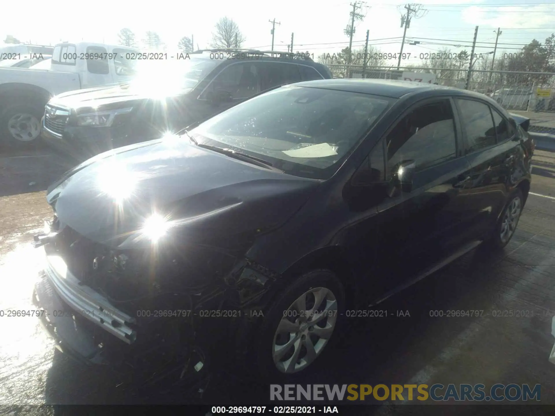 2 Photograph of a damaged car JTDEPRAE6LJ065000 TOYOTA COROLLA 2020