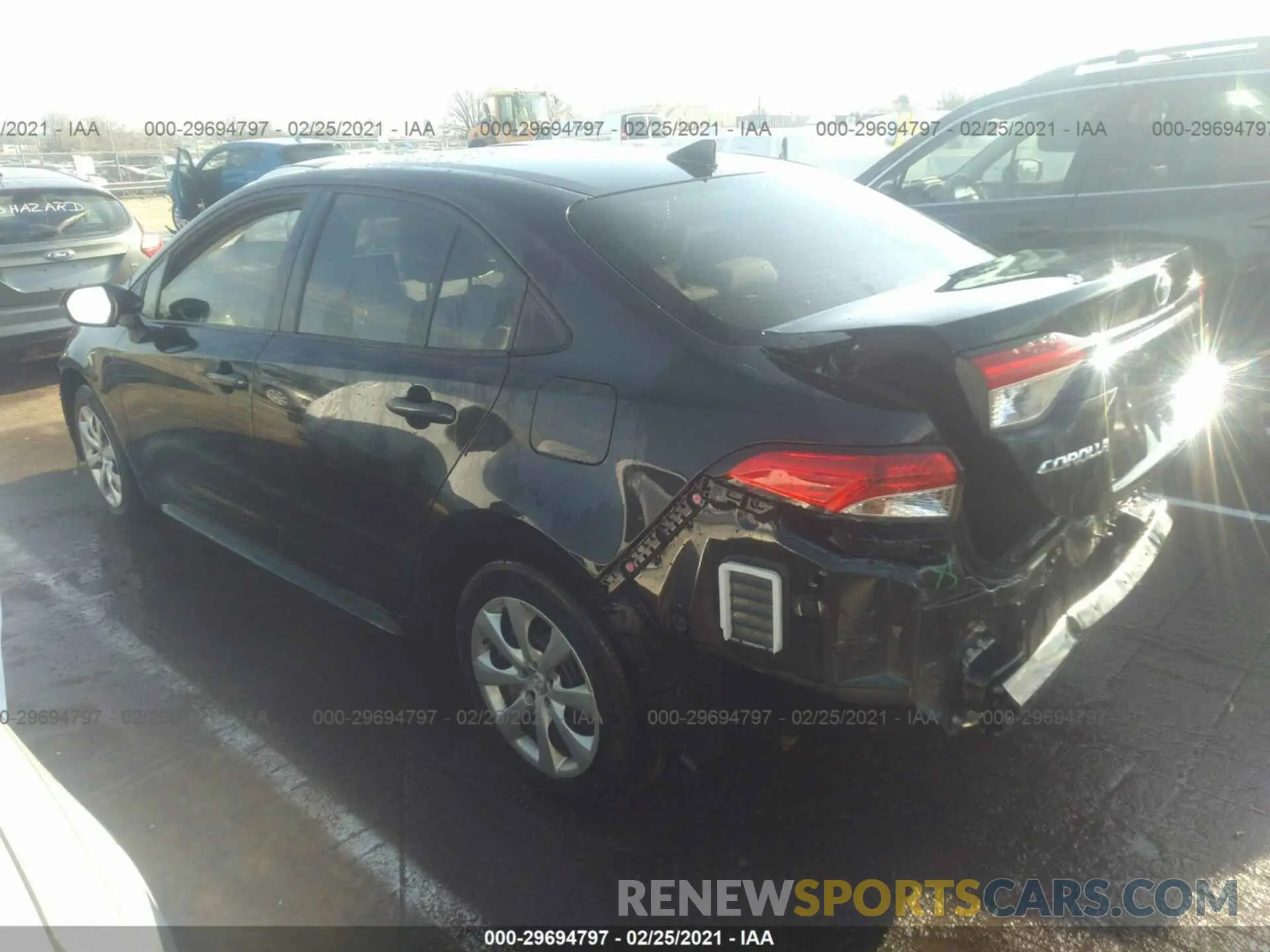 3 Photograph of a damaged car JTDEPRAE6LJ065000 TOYOTA COROLLA 2020