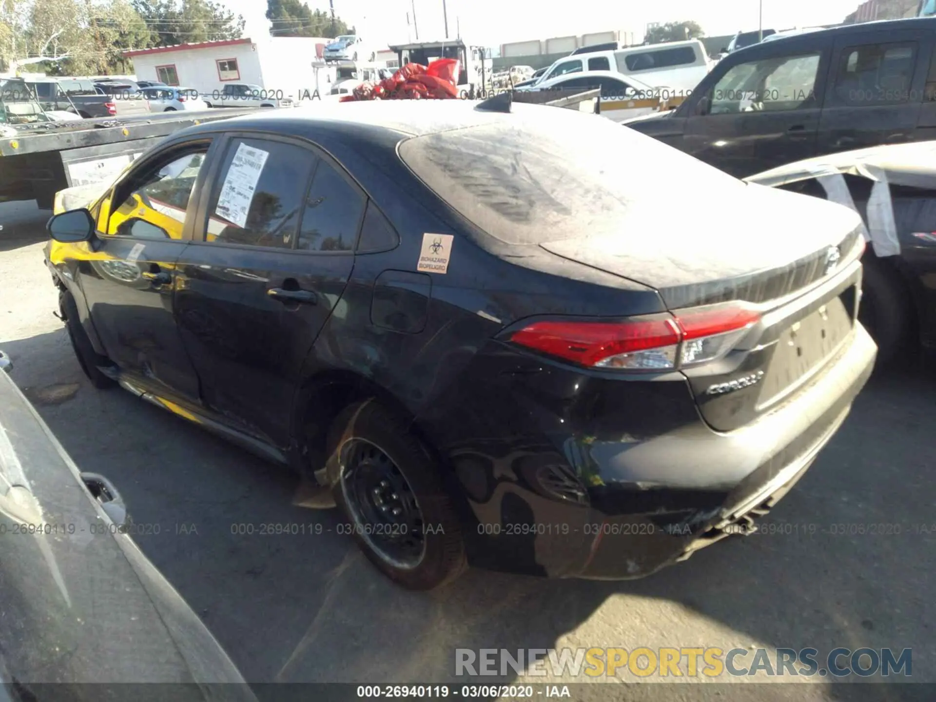 3 Photograph of a damaged car JTDEPRAE6LJ065319 TOYOTA COROLLA 2020