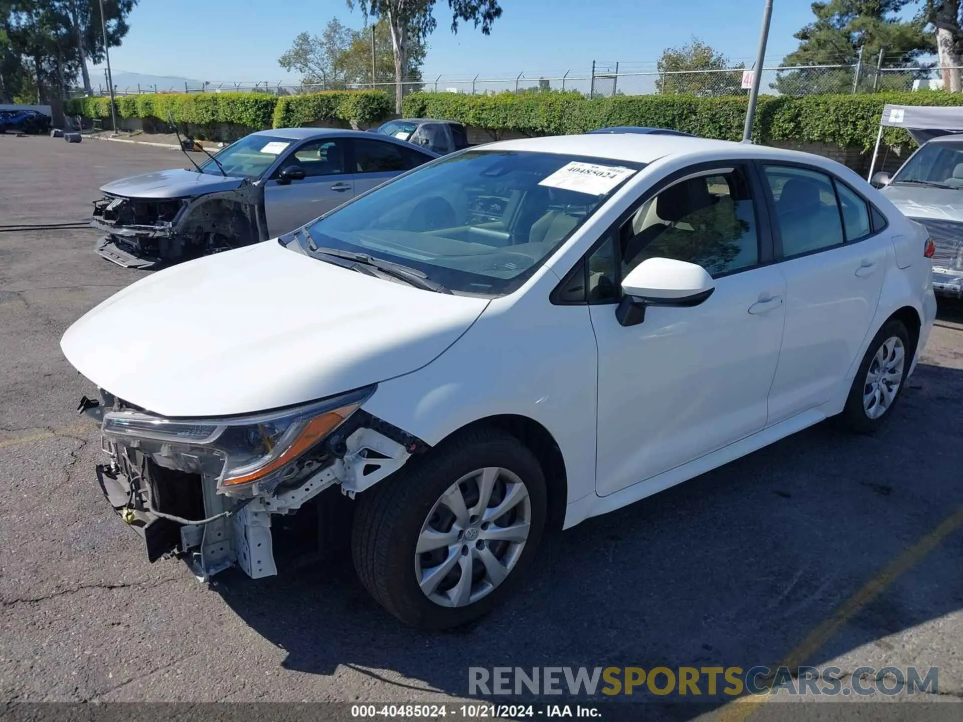 2 Photograph of a damaged car JTDEPRAE6LJ069399 TOYOTA COROLLA 2020