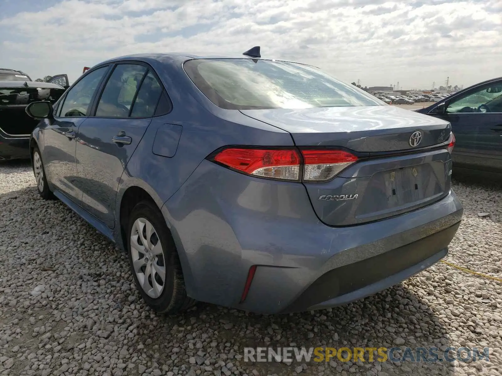 3 Photograph of a damaged car JTDEPRAE6LJ072173 TOYOTA COROLLA 2020
