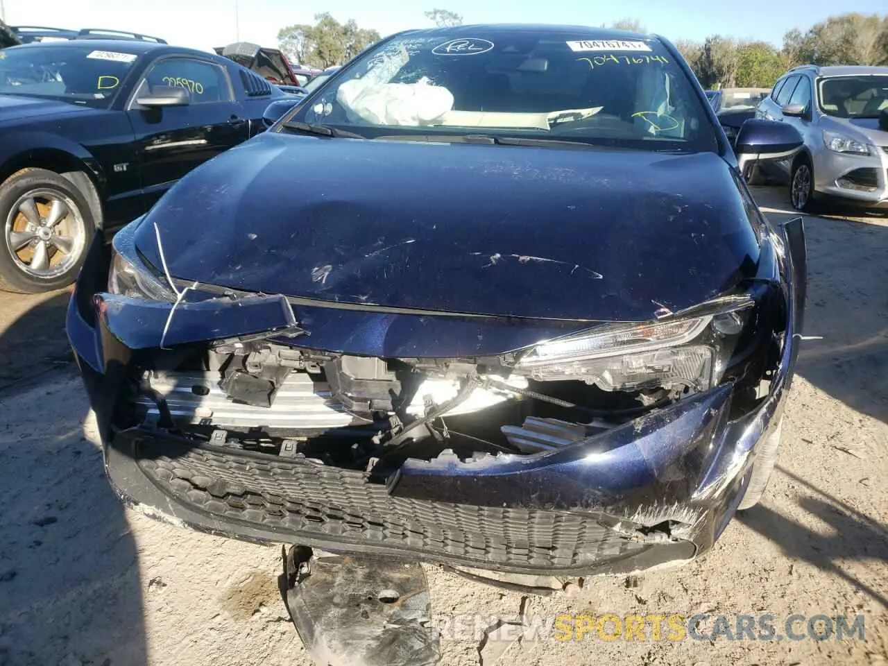 9 Фотография поврежденного автомобиля JTDEPRAE6LJ076563 TOYOTA COROLLA 2020