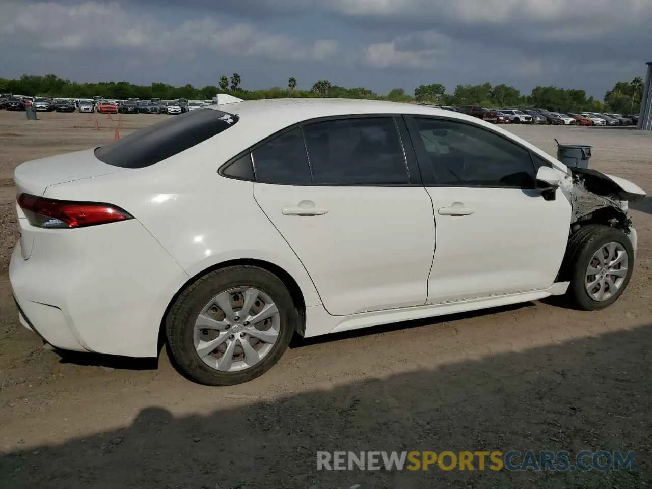 3 Photograph of a damaged car JTDEPRAE6LJ078720 TOYOTA COROLLA 2020