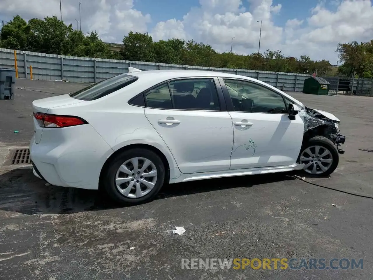 3 Photograph of a damaged car JTDEPRAE6LJ079057 TOYOTA COROLLA 2020