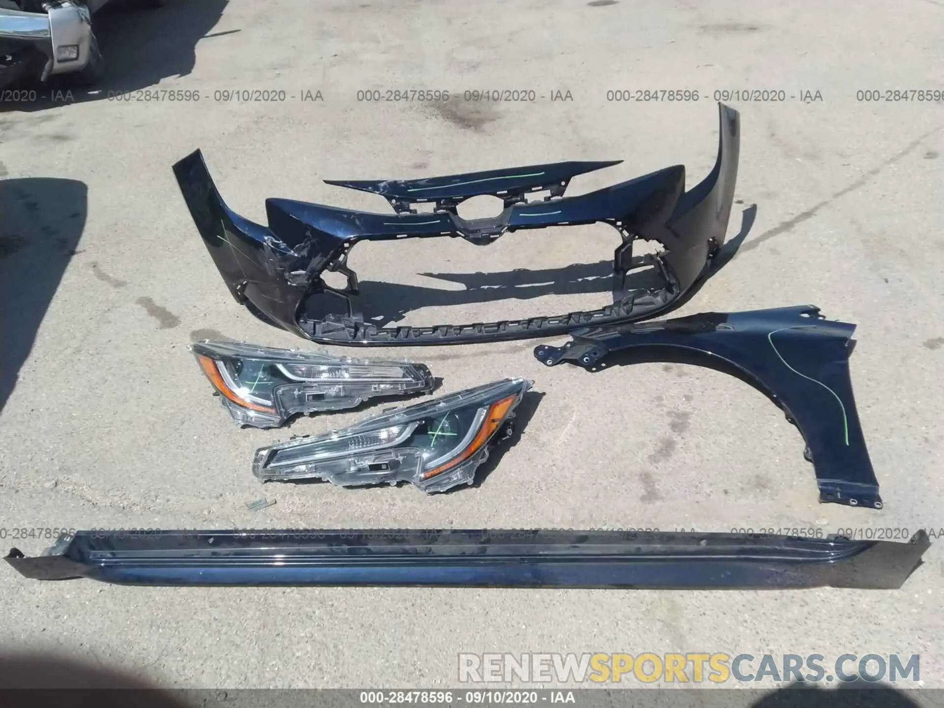 12 Photograph of a damaged car JTDEPRAE6LJ079415 TOYOTA COROLLA 2020