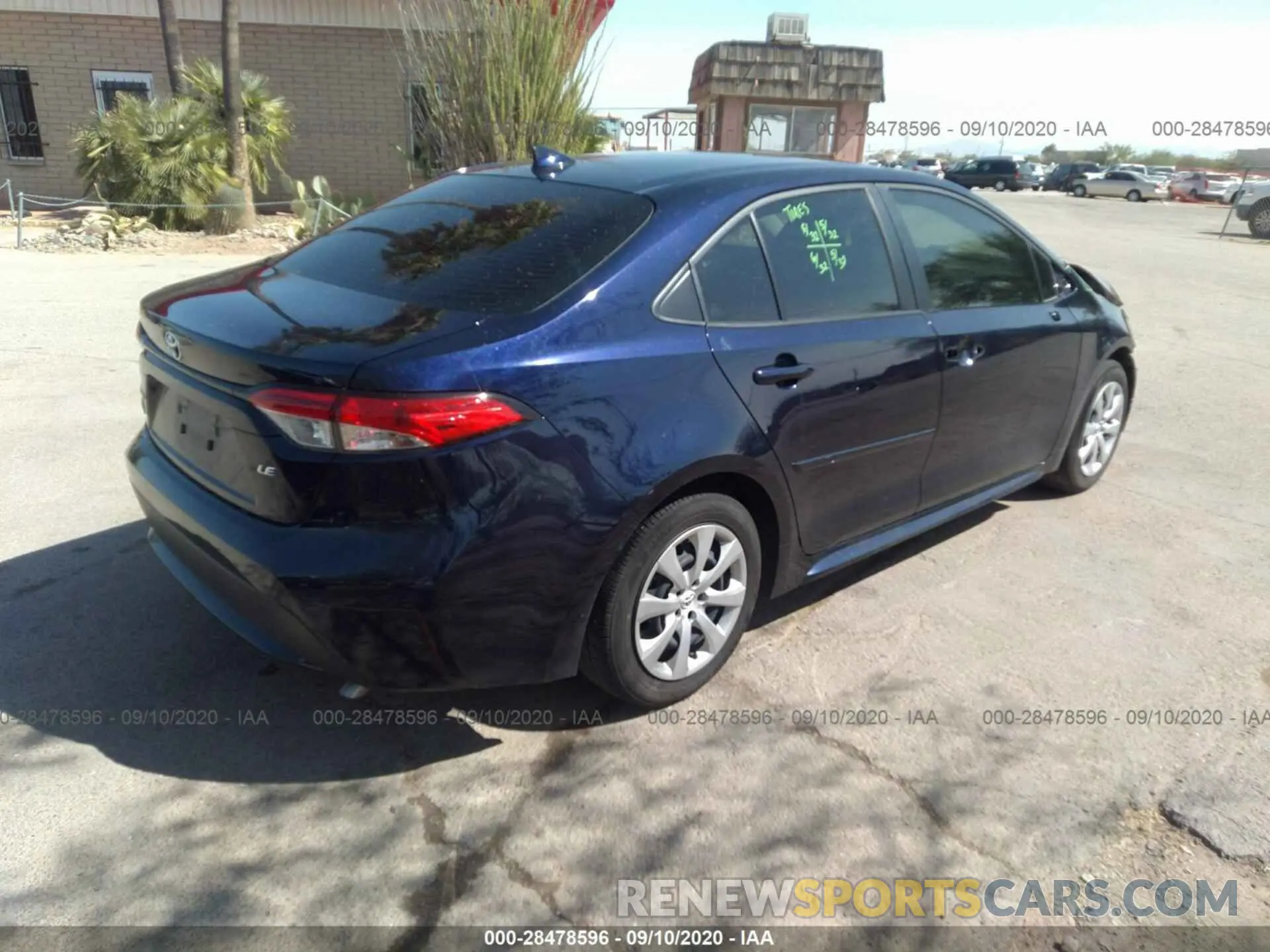 4 Photograph of a damaged car JTDEPRAE6LJ079415 TOYOTA COROLLA 2020