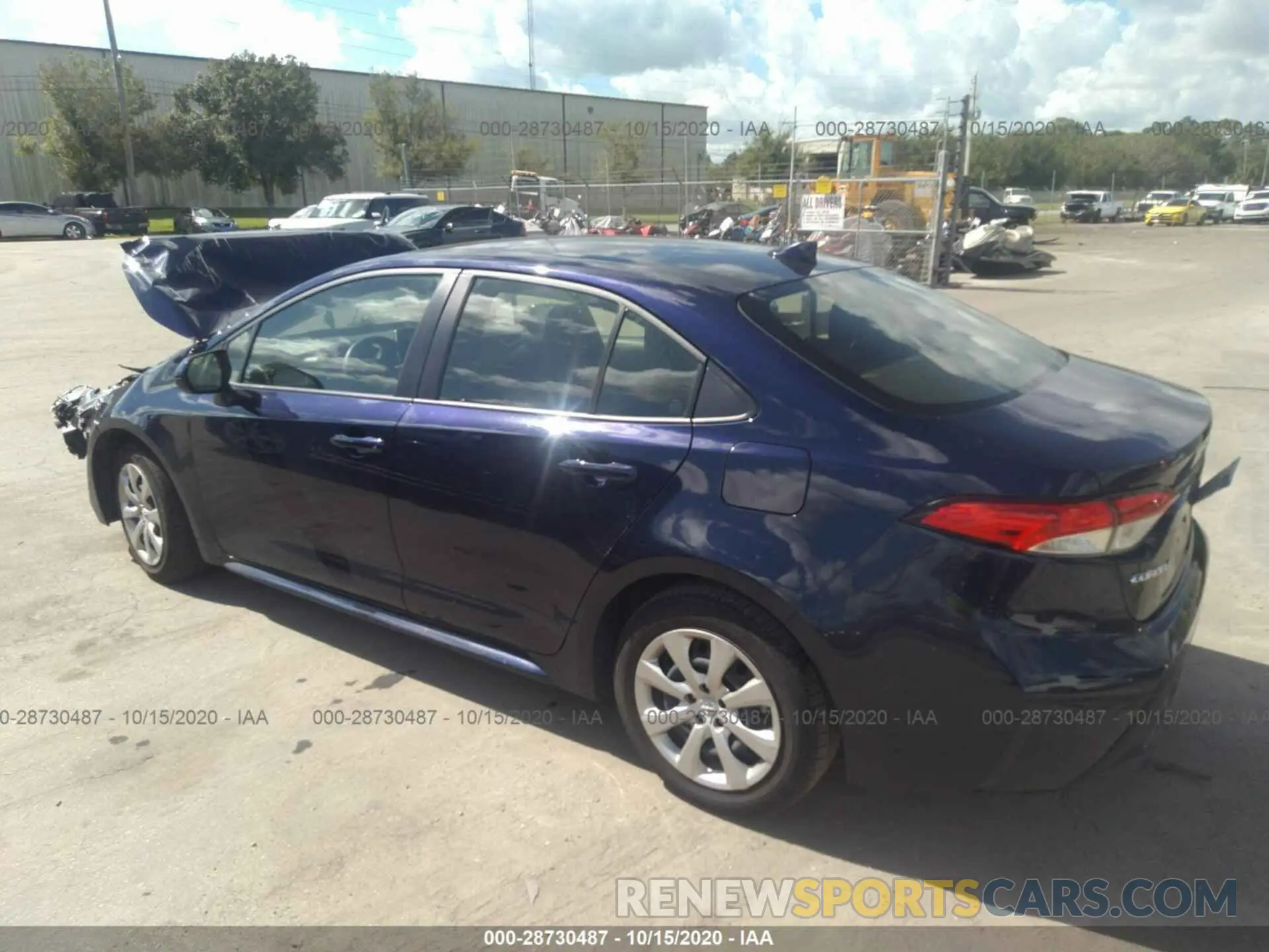 3 Photograph of a damaged car JTDEPRAE6LJ086073 TOYOTA COROLLA 2020