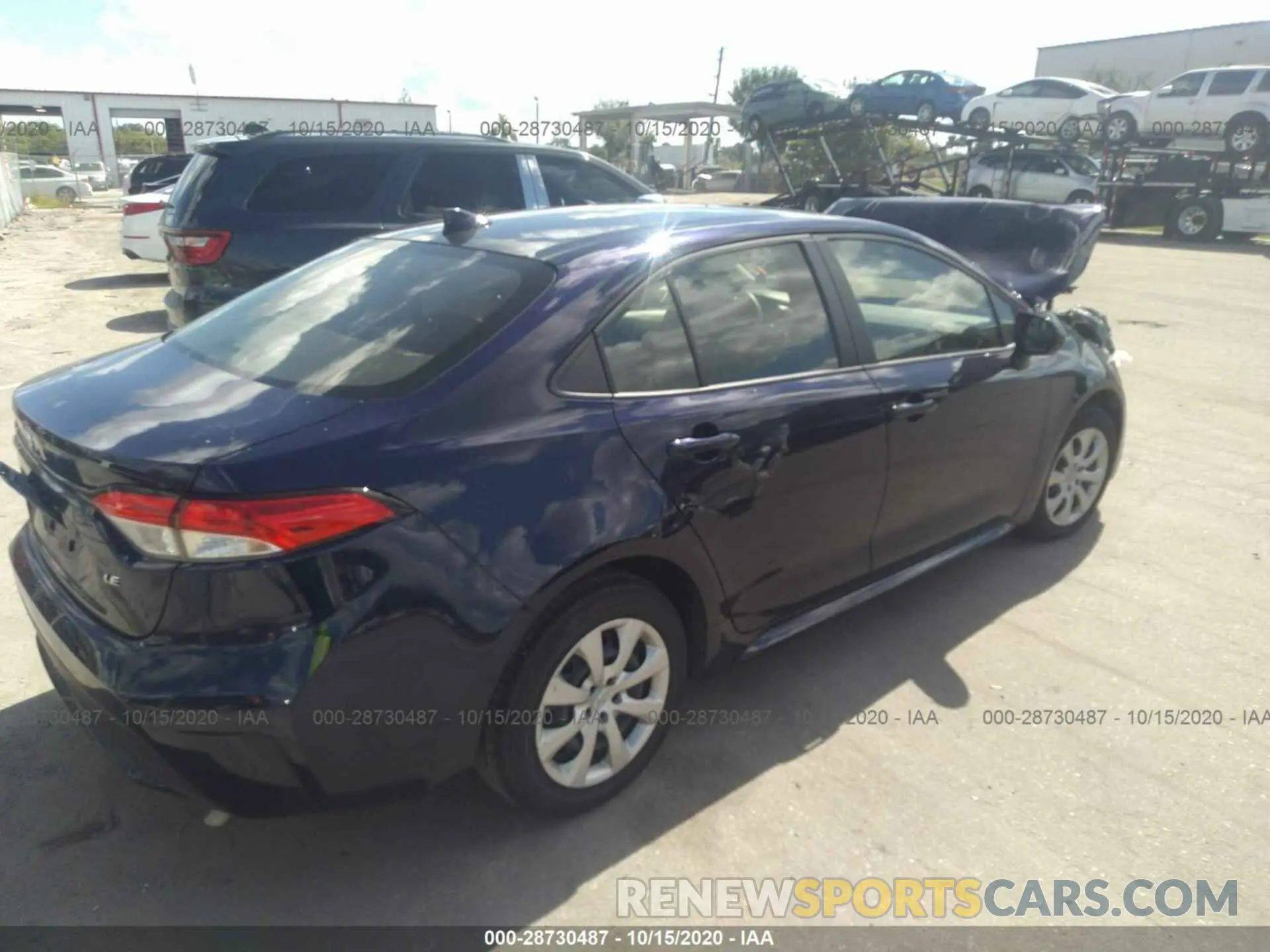 4 Photograph of a damaged car JTDEPRAE6LJ086073 TOYOTA COROLLA 2020