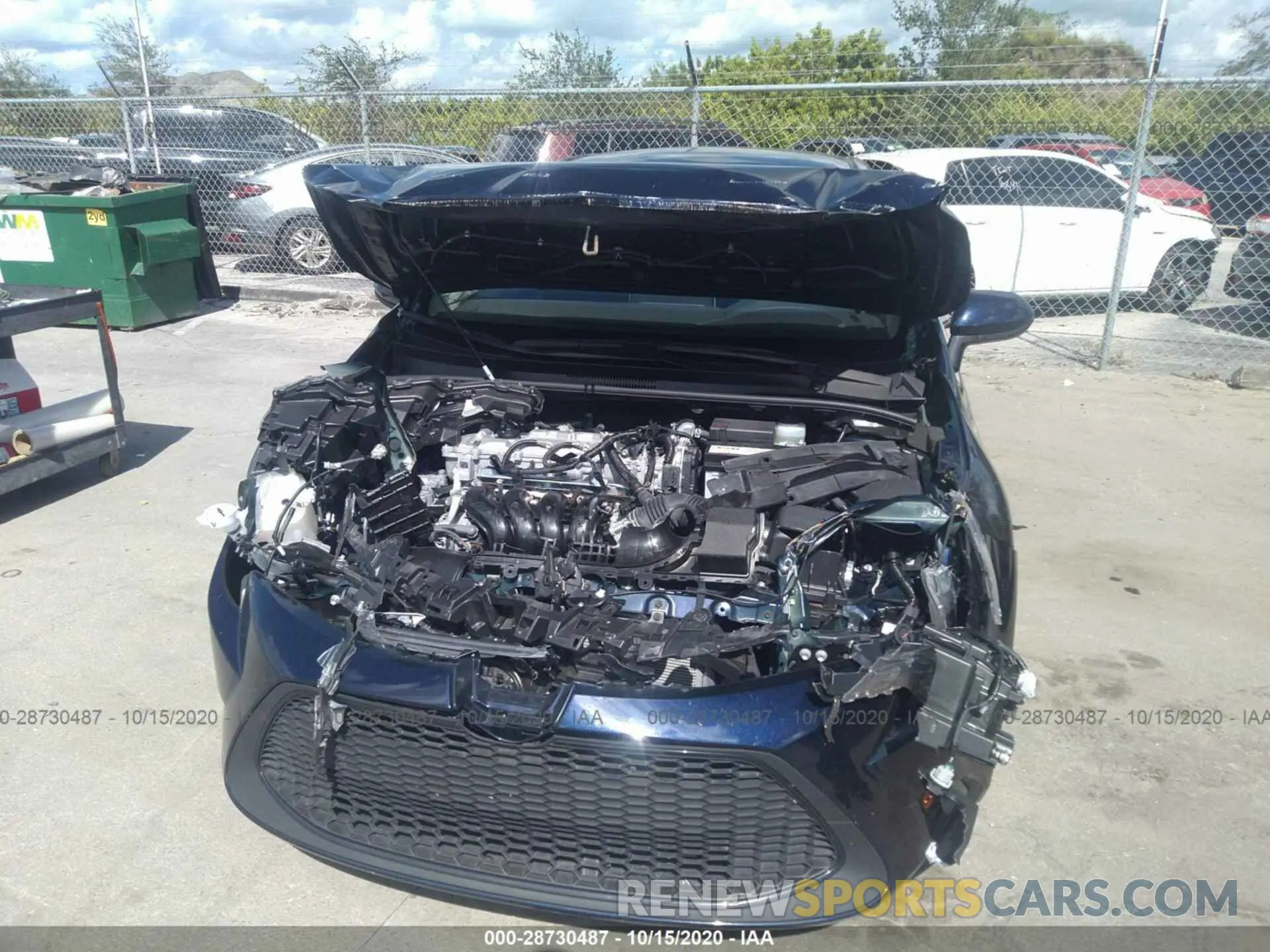 6 Photograph of a damaged car JTDEPRAE6LJ086073 TOYOTA COROLLA 2020