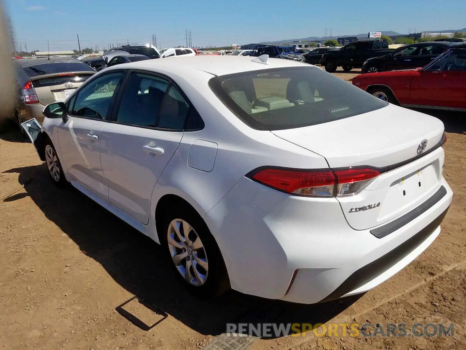 3 Photograph of a damaged car JTDEPRAE6LJ089443 TOYOTA COROLLA 2020