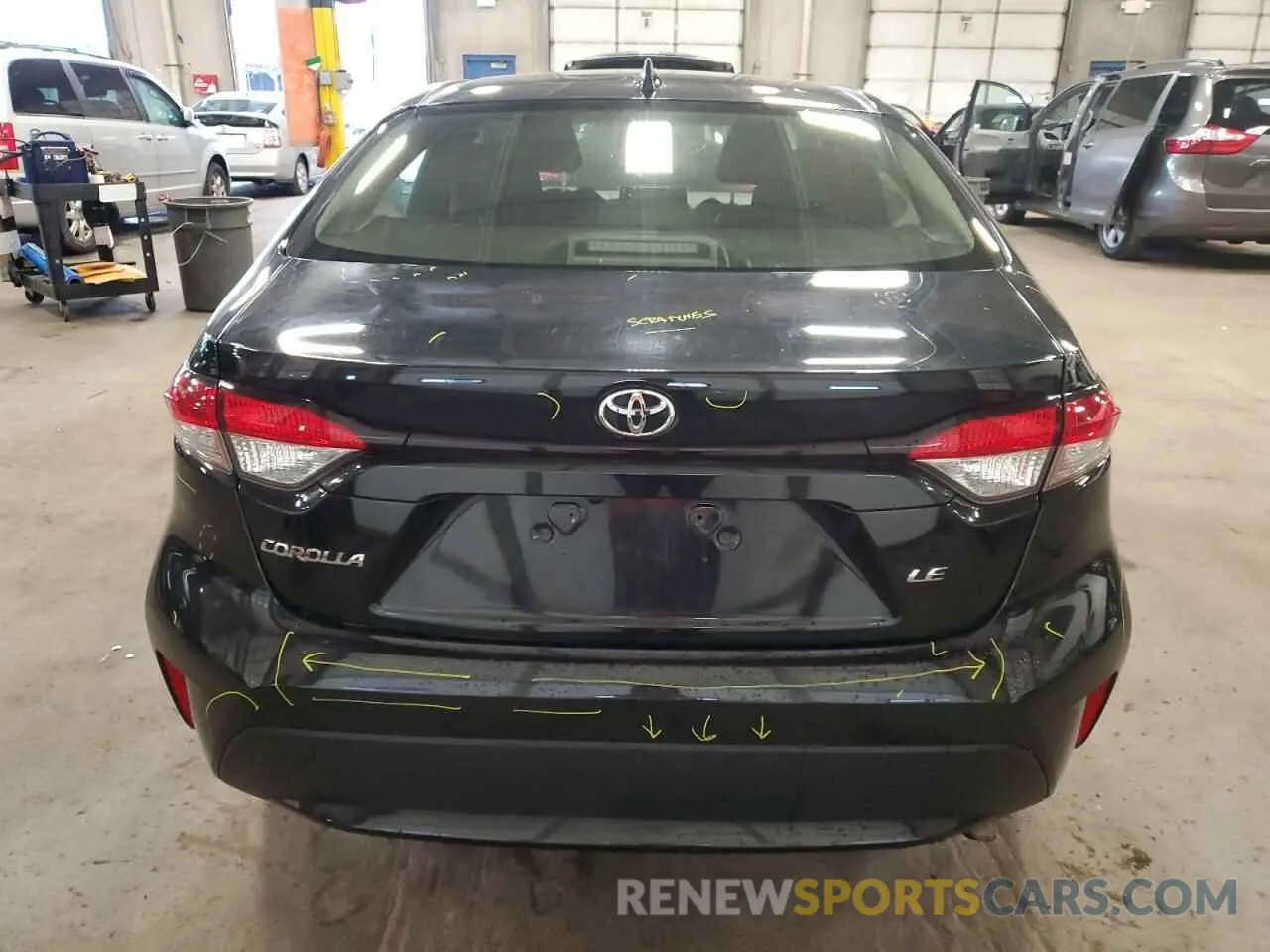 6 Photograph of a damaged car JTDEPRAE6LJ090690 TOYOTA COROLLA 2020
