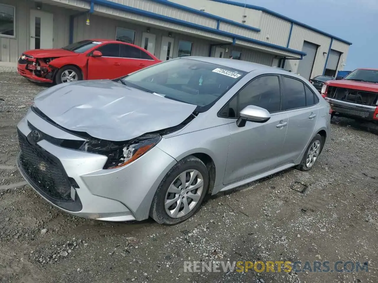 1 Photograph of a damaged car JTDEPRAE6LJ092391 TOYOTA COROLLA 2020