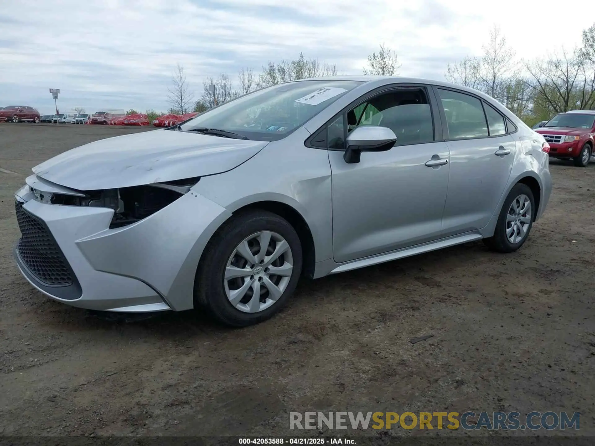 2 Photograph of a damaged car JTDEPRAE6LJ095761 TOYOTA COROLLA 2020