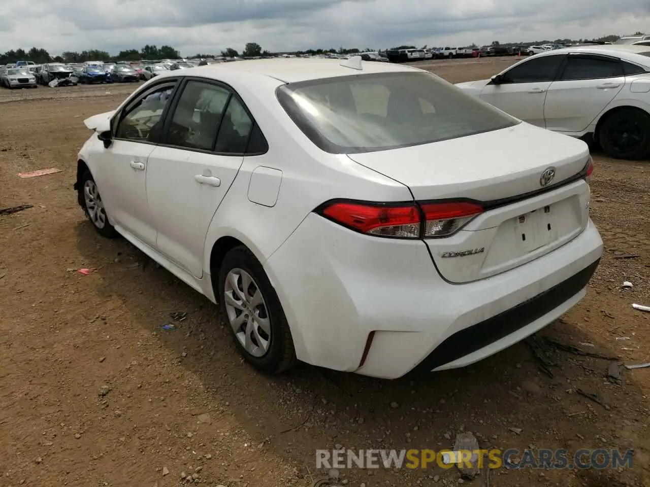 2 Photograph of a damaged car JTDEPRAE6LJ096103 TOYOTA COROLLA 2020