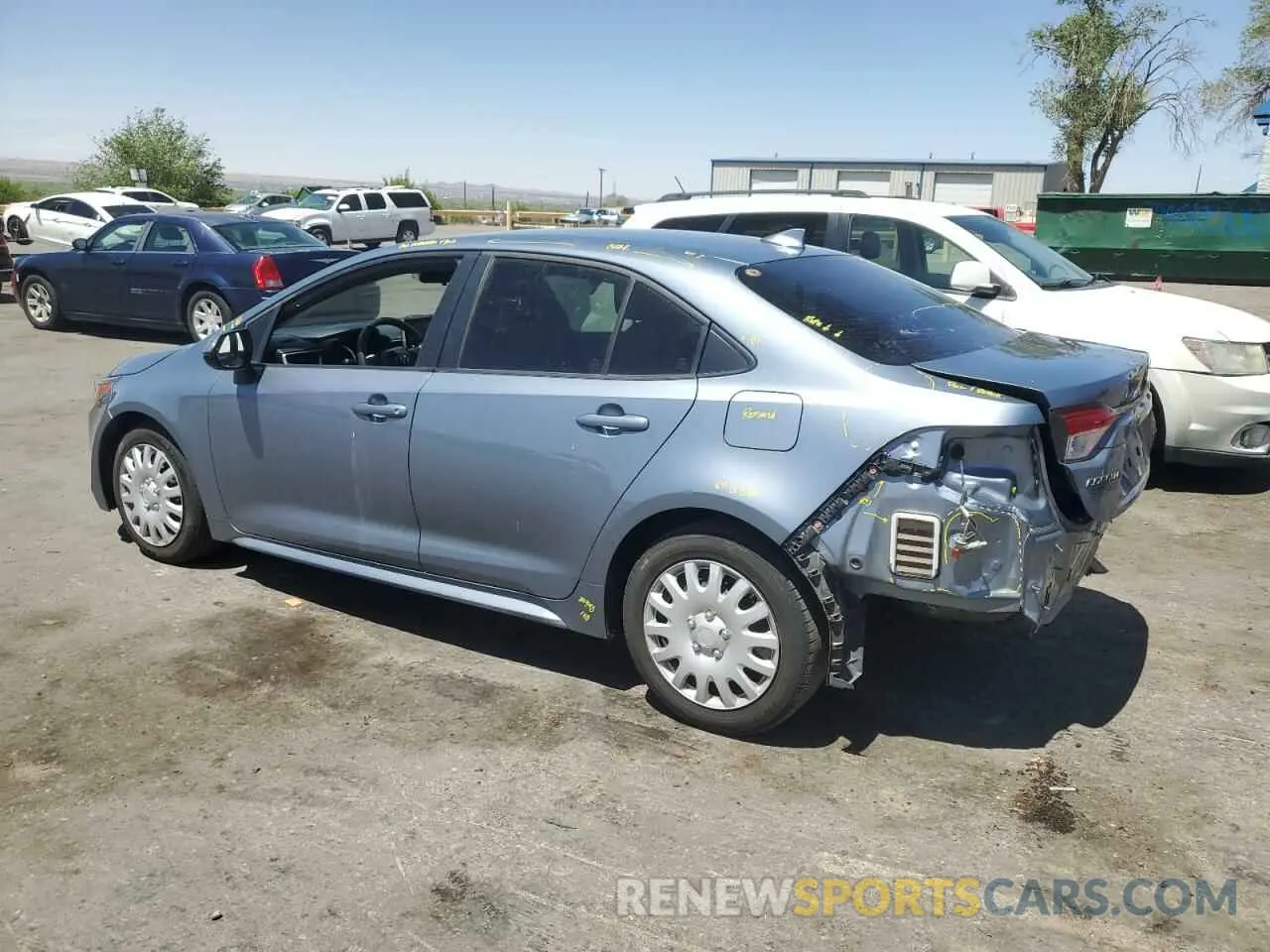 2 Photograph of a damaged car JTDEPRAE6LJ096165 TOYOTA COROLLA 2020