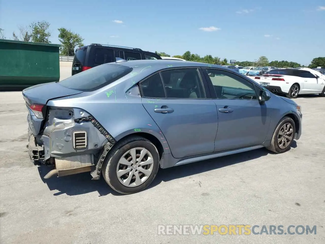 3 Photograph of a damaged car JTDEPRAE6LJ097526 TOYOTA COROLLA 2020